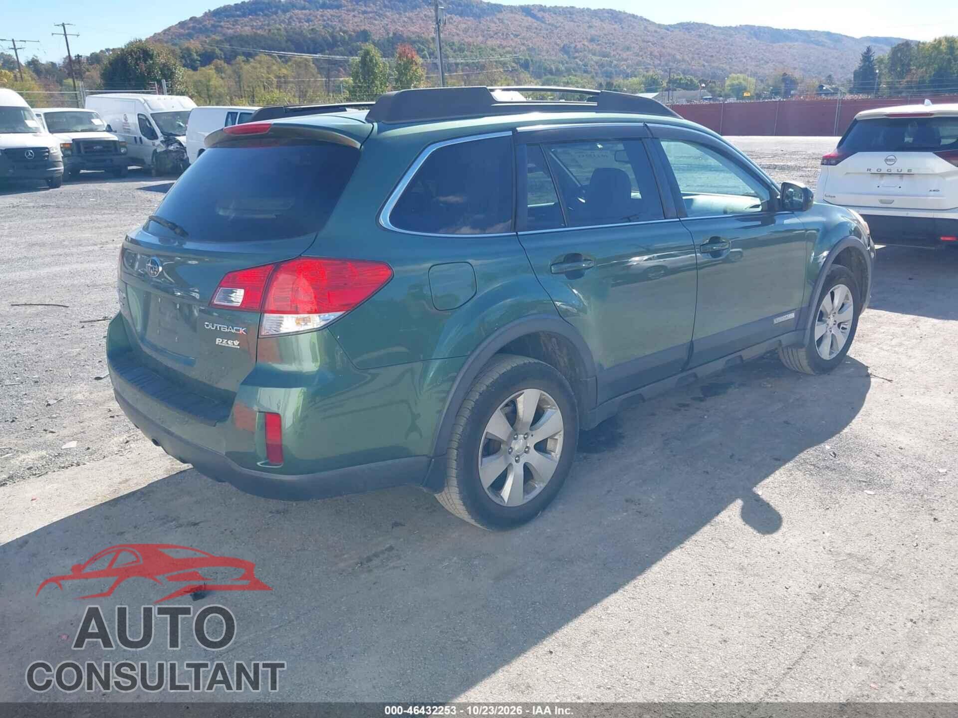 SUBARU OUTBACK 2012 - 4S4BRBCC6C3272003