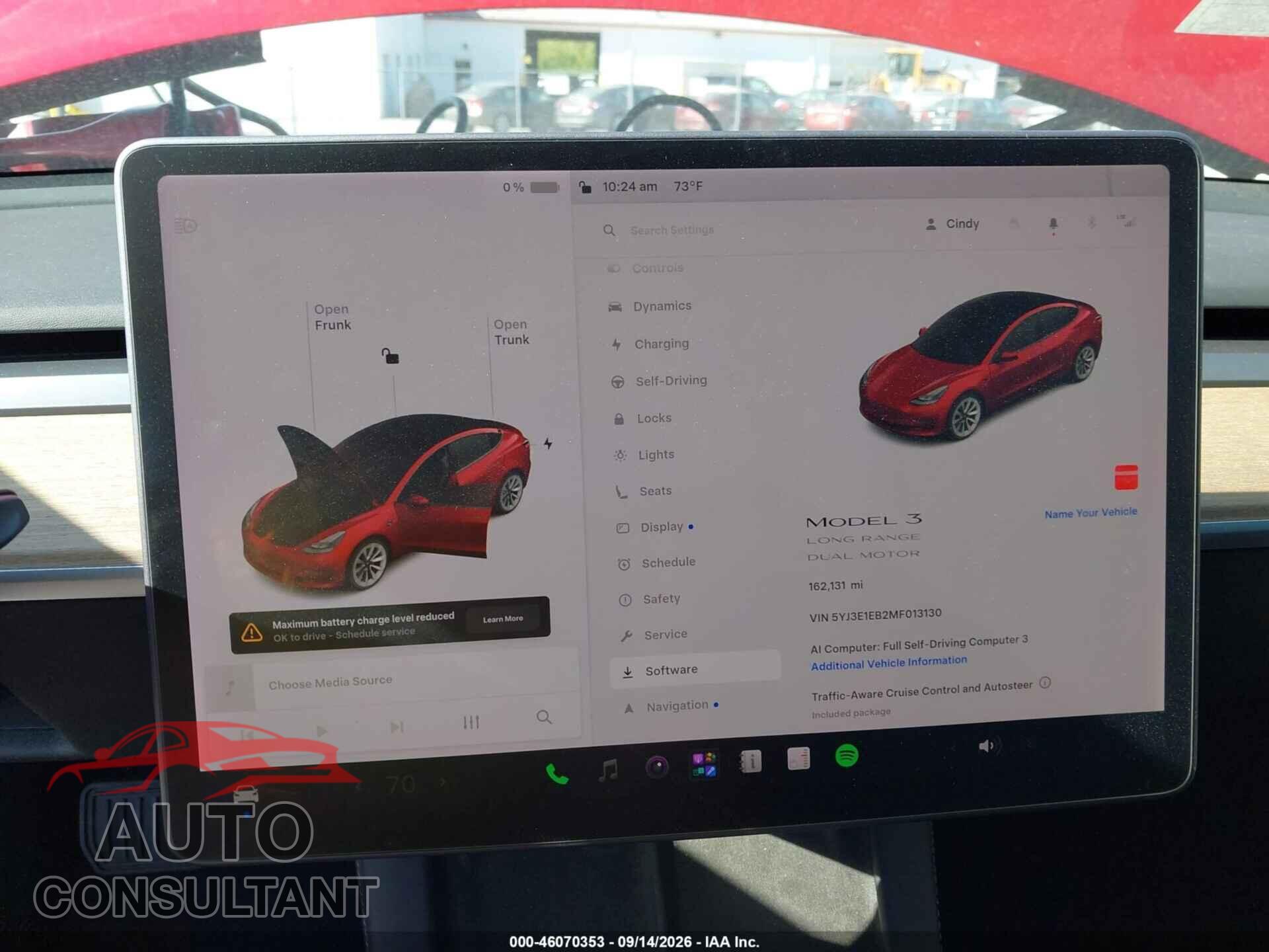 TESLA MODEL 3 2021 - 5YJ3E1EB2MF013130