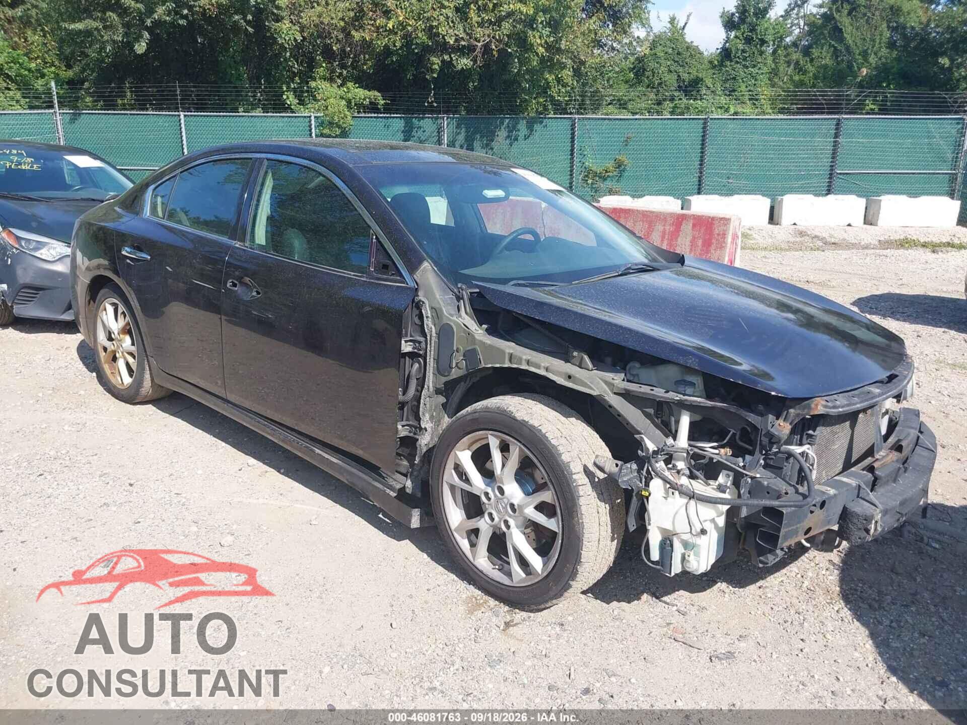 NISSAN MAXIMA 2013 - 1N4AA5AP2DC802604