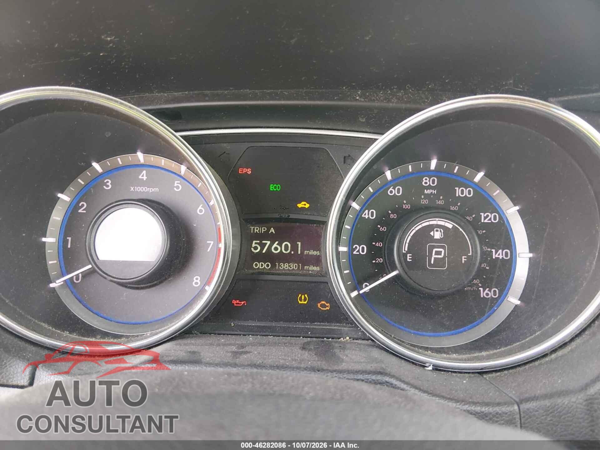 HYUNDAI SONATA 2013 - 5NPEC4AC8DH730115