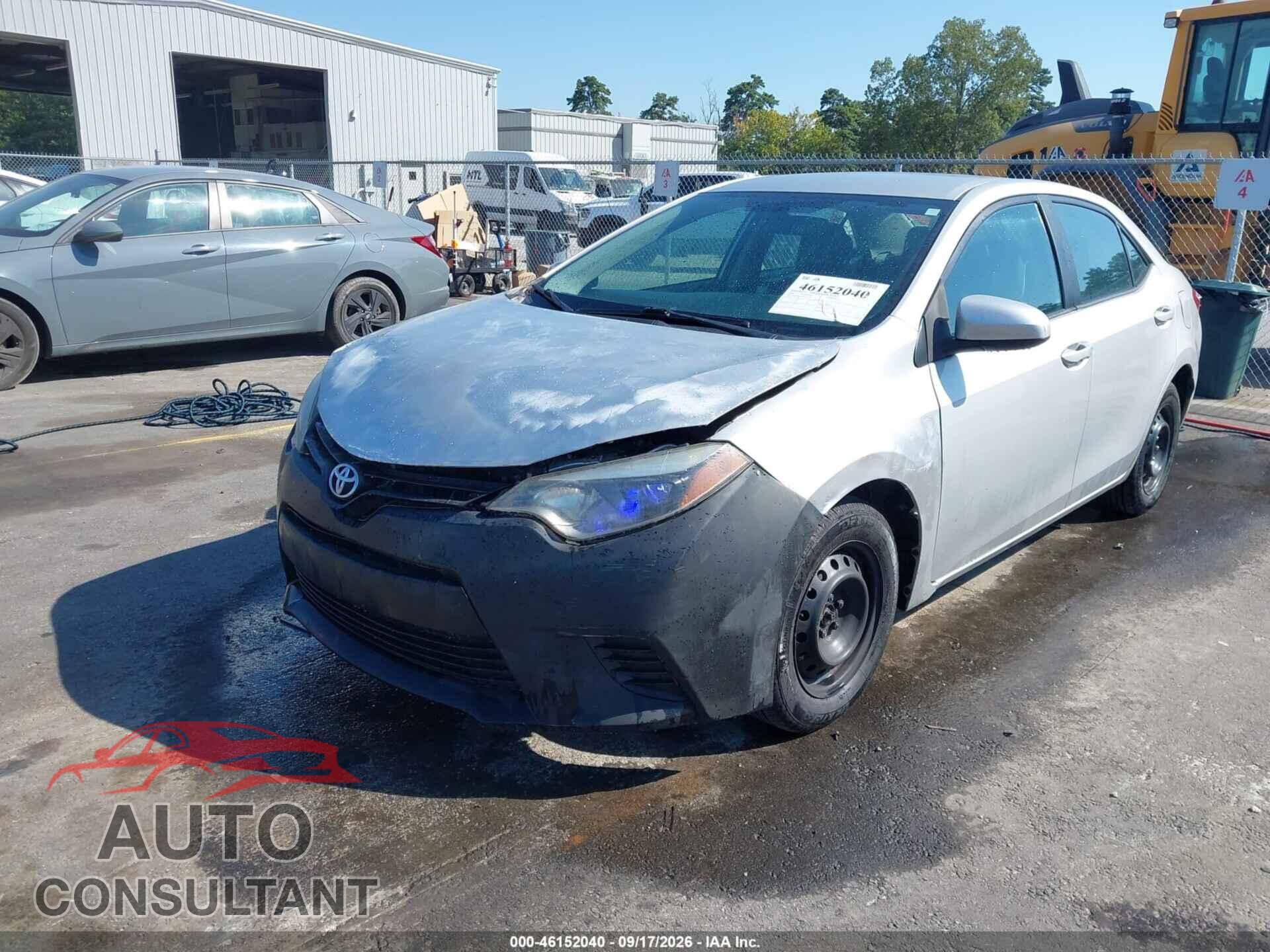 TOYOTA COROLLA 2016 - 2T1BURHE2GC725360