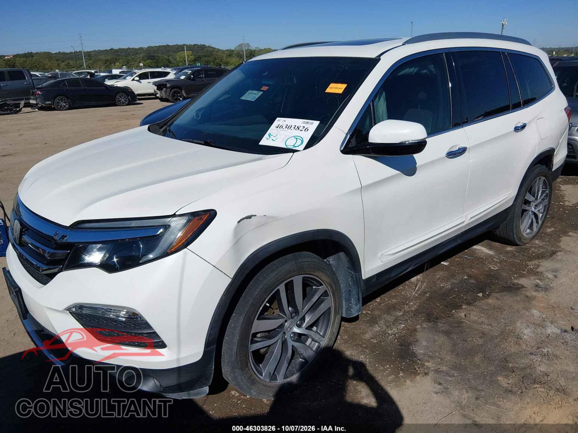 HONDA PILOT 2017 - 5FNYF6H98HB006388