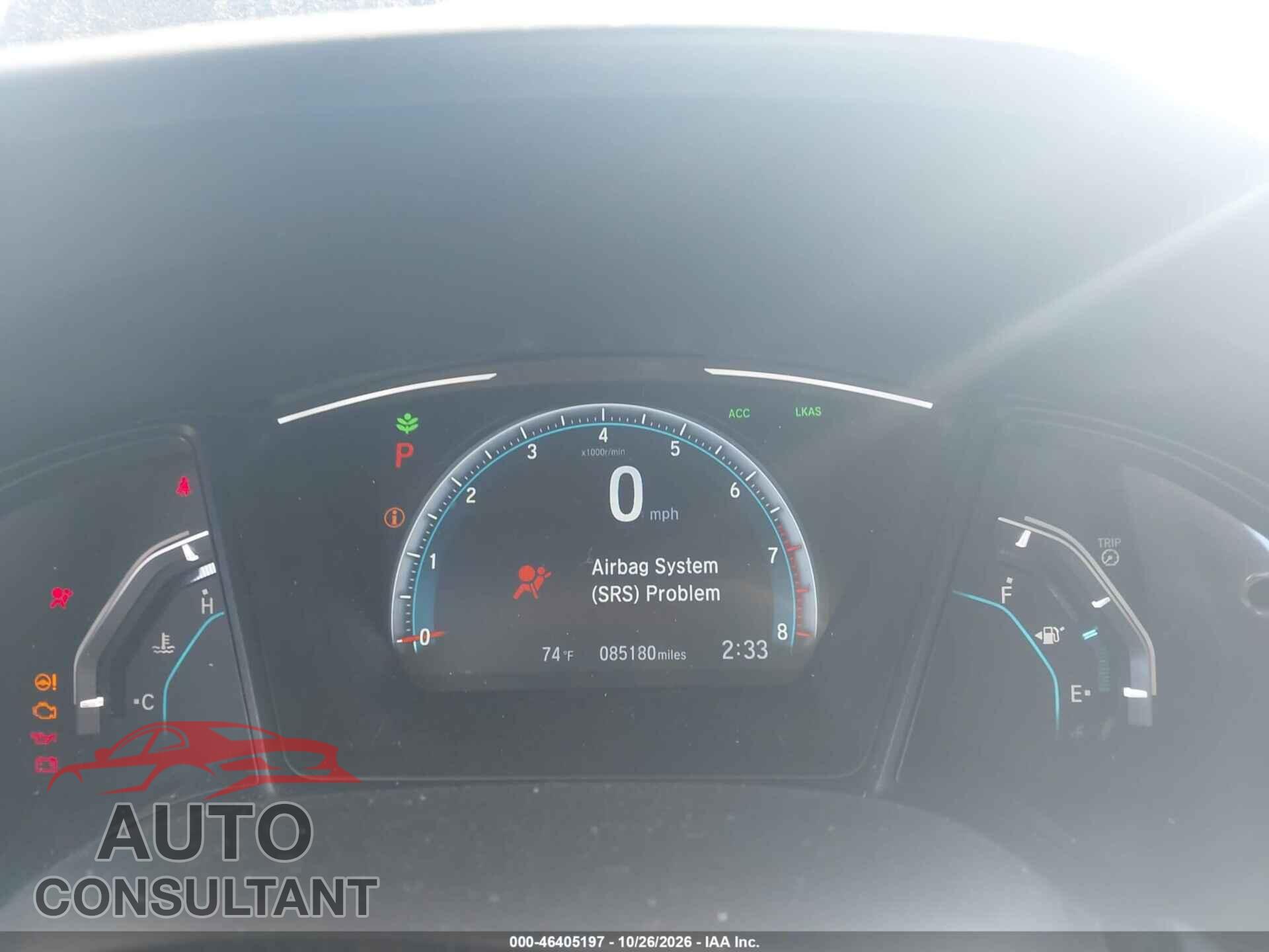 HONDA CIVIC 2019 - 2HGFC2F64KH544056