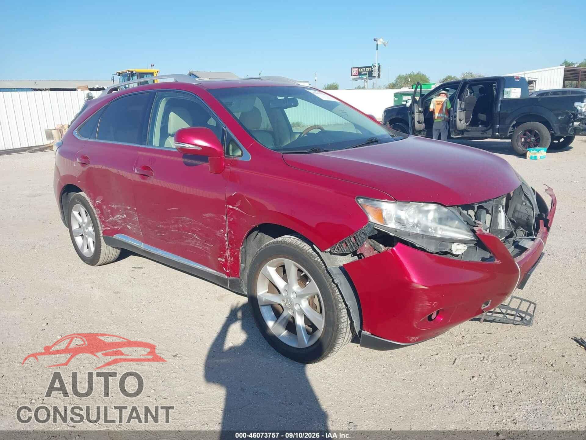 LEXUS RX 350 2011 - 2T2ZK1BA3BC053003
