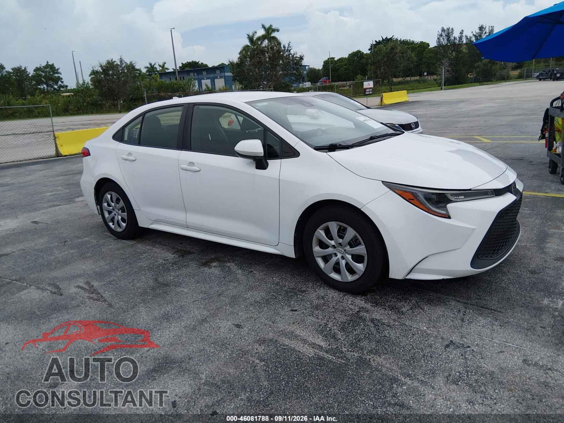 TOYOTA COROLLA 2020 - JTDEPRAE2LJ093764