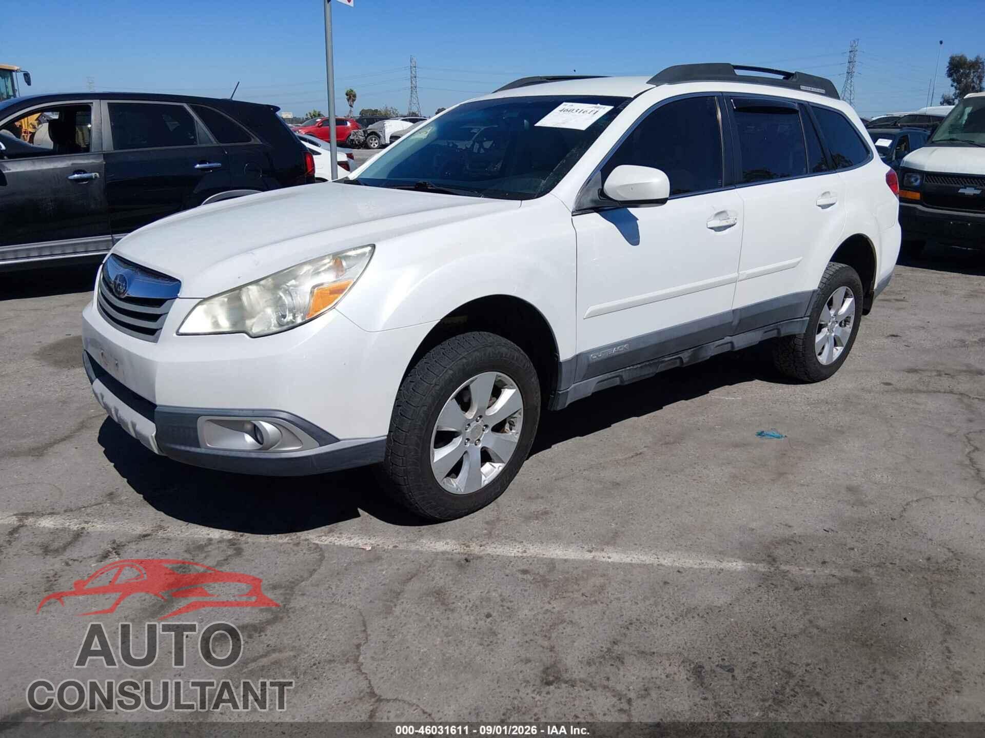 SUBARU OUTBACK 2012 - 4S4BRCBC4C3226242