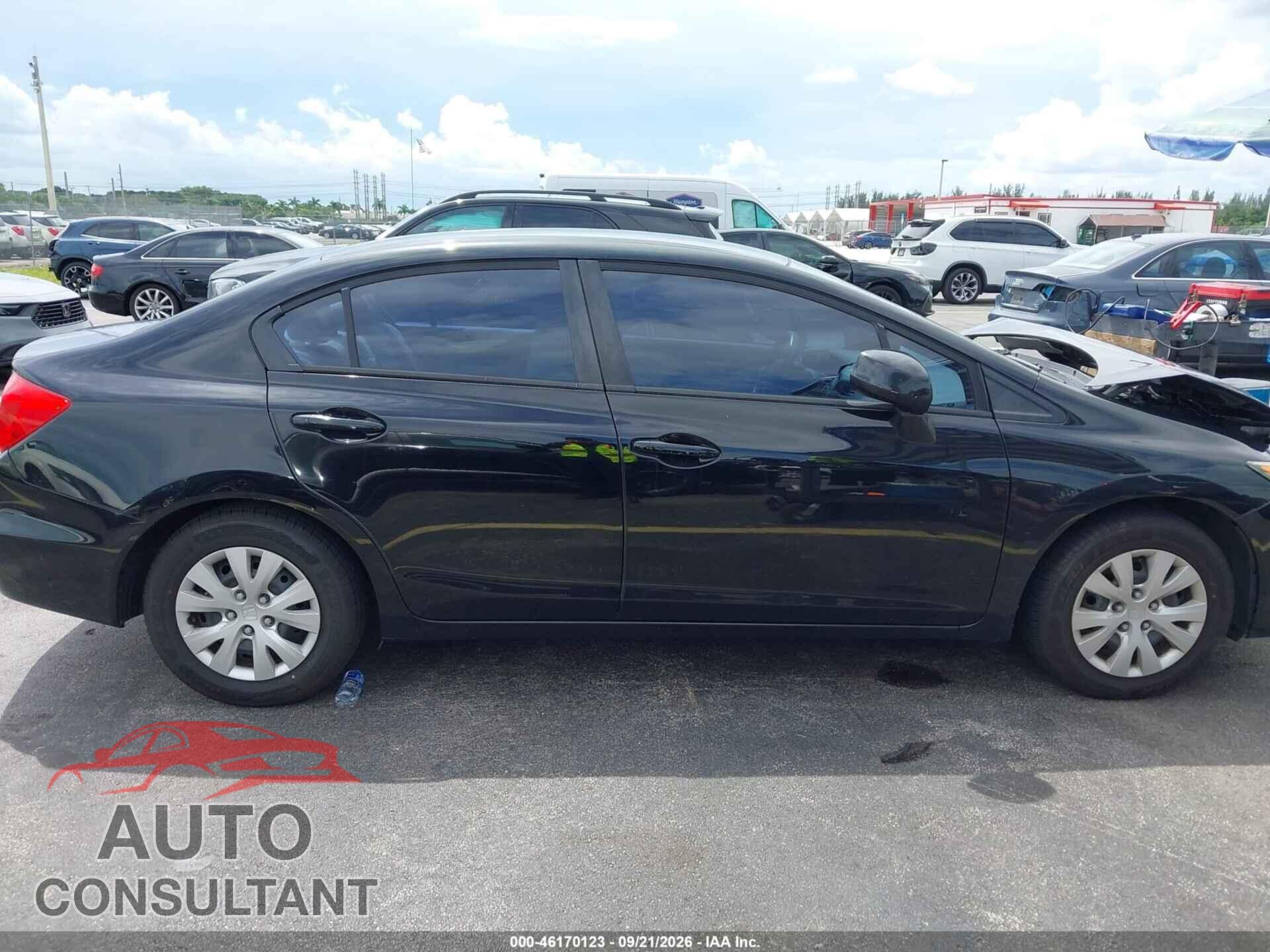 HONDA CIVIC 2012 - 19XFB2F52CE005683