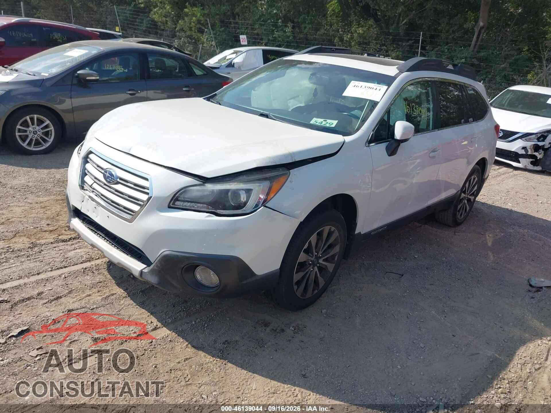 SUBARU OUTBACK 2017 - 4S4BSAKC0H3435798