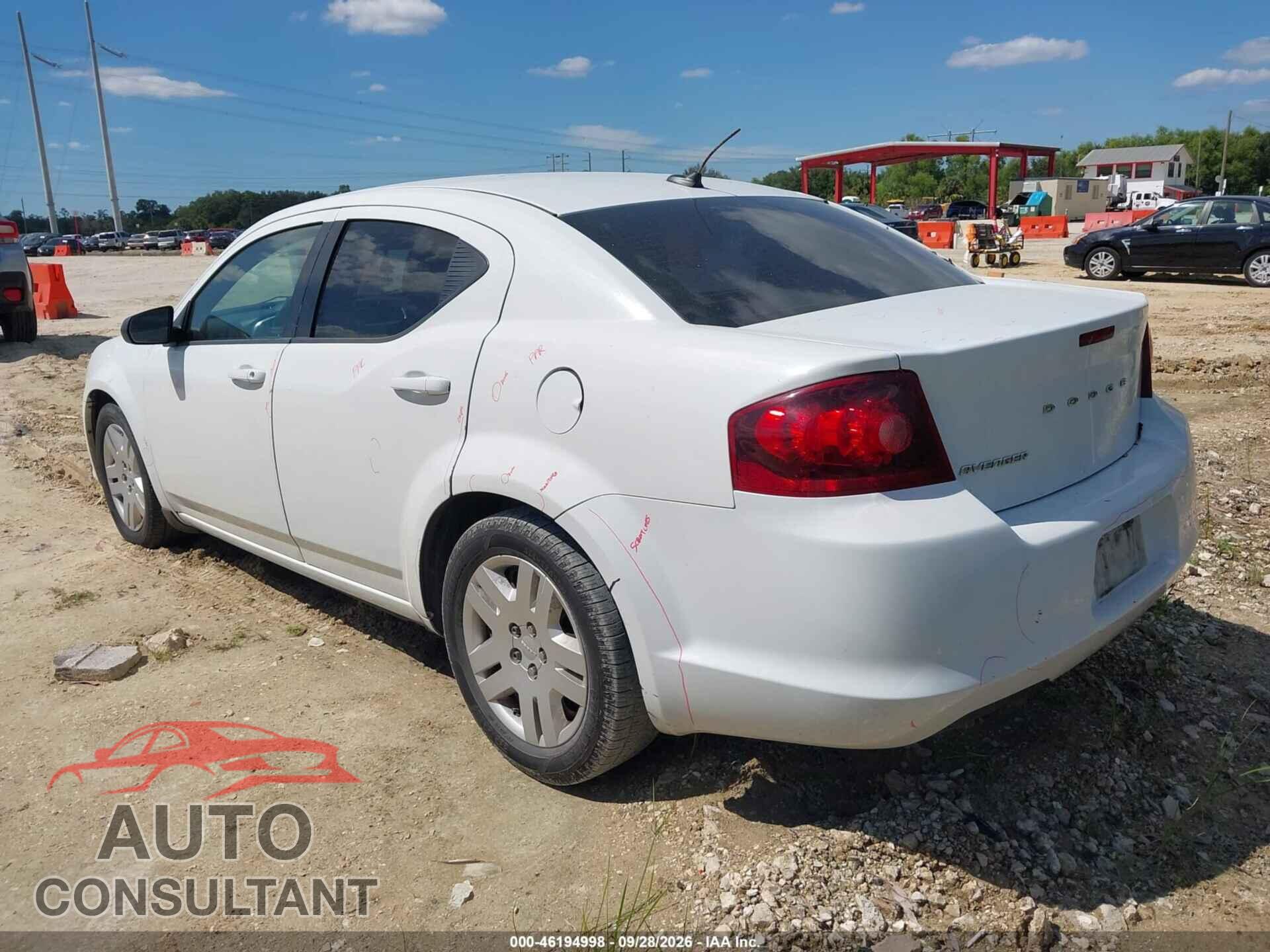 DODGE AVENGER 2014 - 1C3CDZABXEN150993