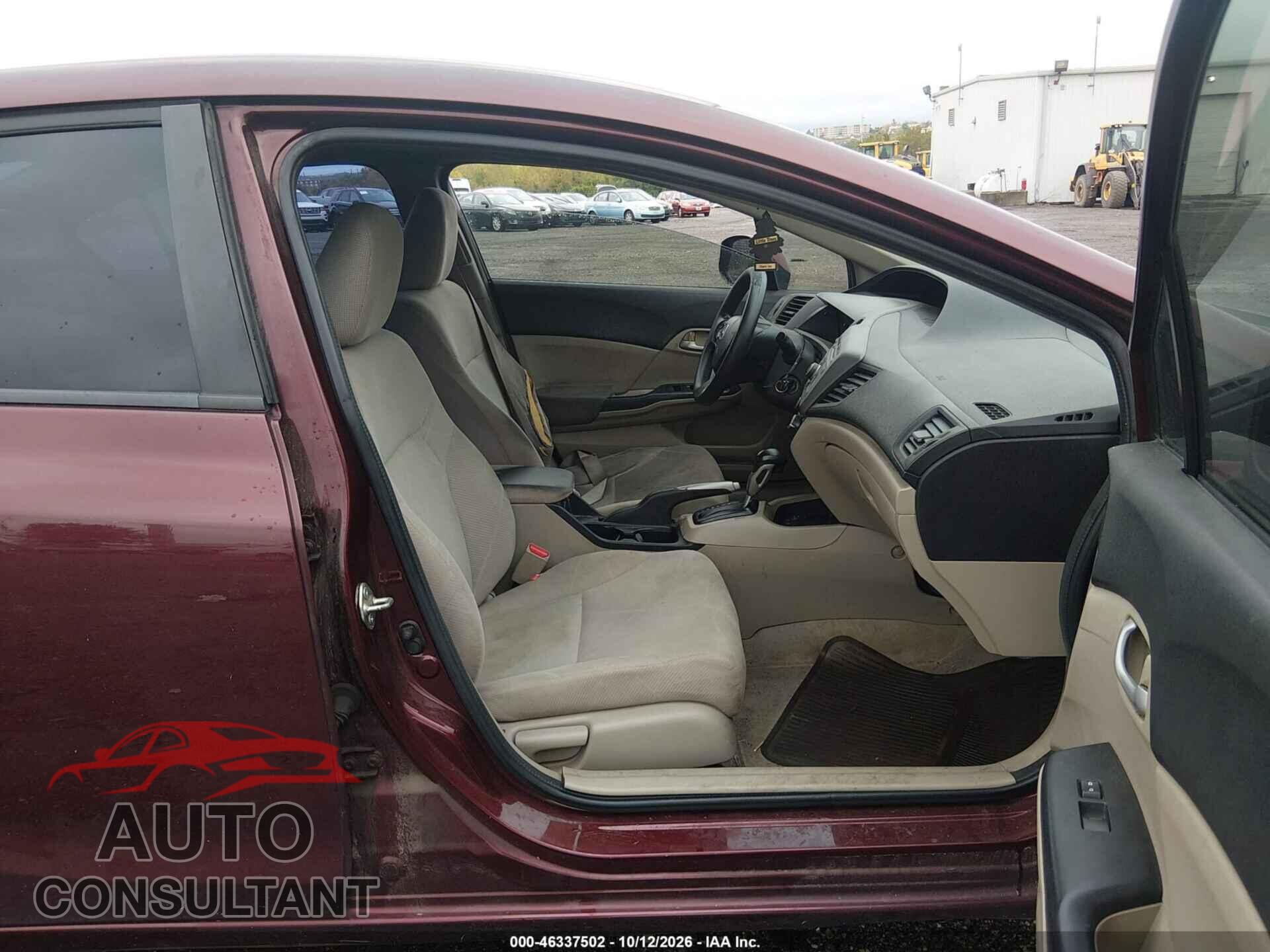 HONDA CIVIC 2012 - 19XFB2F55CE380791