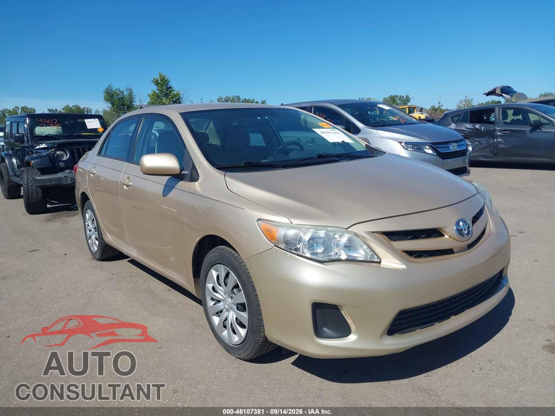 TOYOTA COROLLA 2012 - 5YFBU4EE2CP022598
