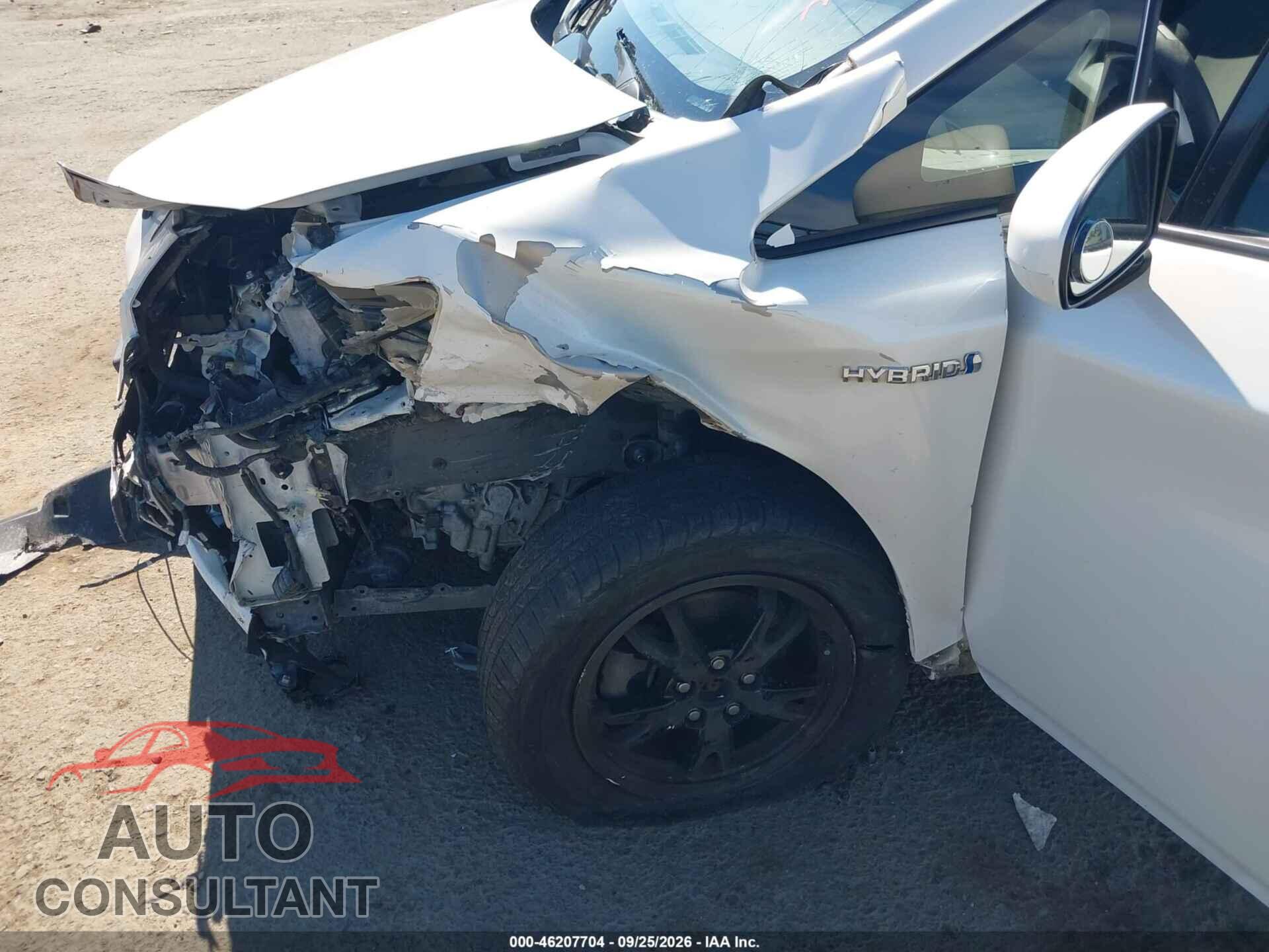 TOYOTA PRIUS 2012 - JTDKN3DU8C0333916