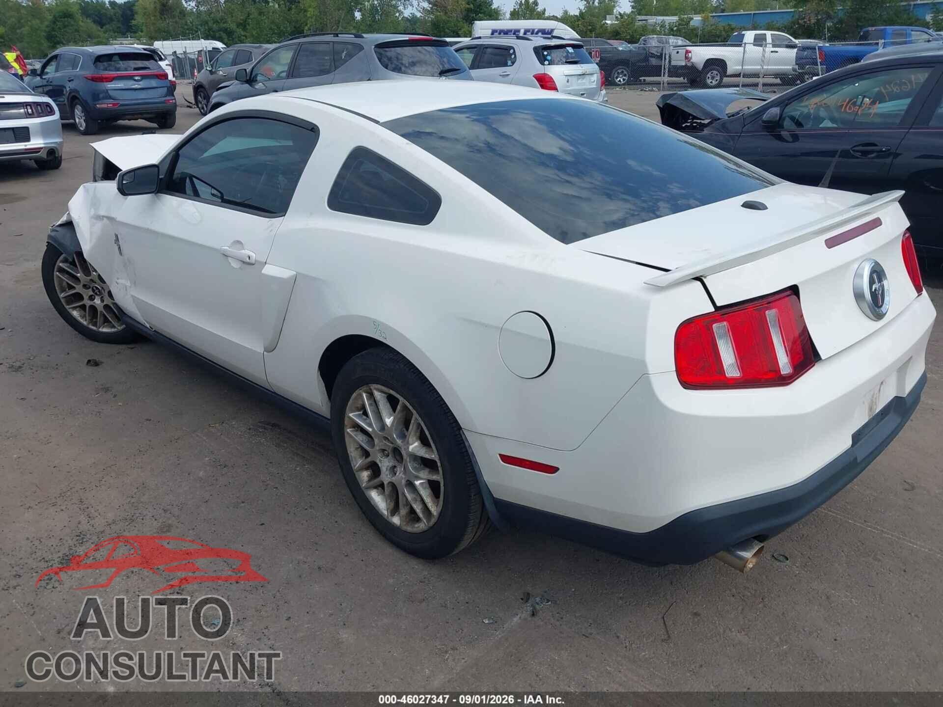 FORD MUSTANG 2012 - 1ZVBP8AM9C5209584