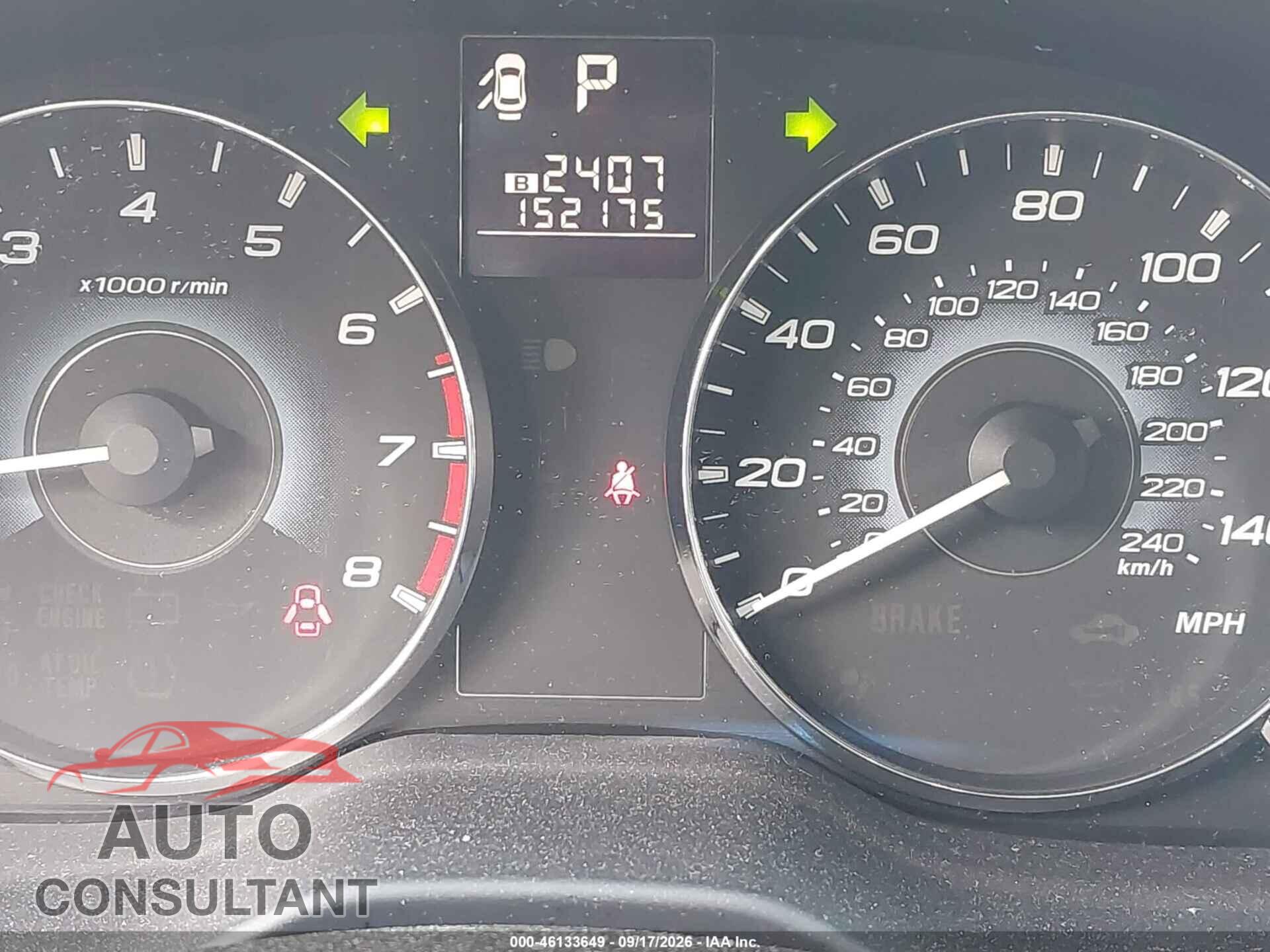 SUBARU OUTBACK 2010 - 4S4BRCCC6A3331716