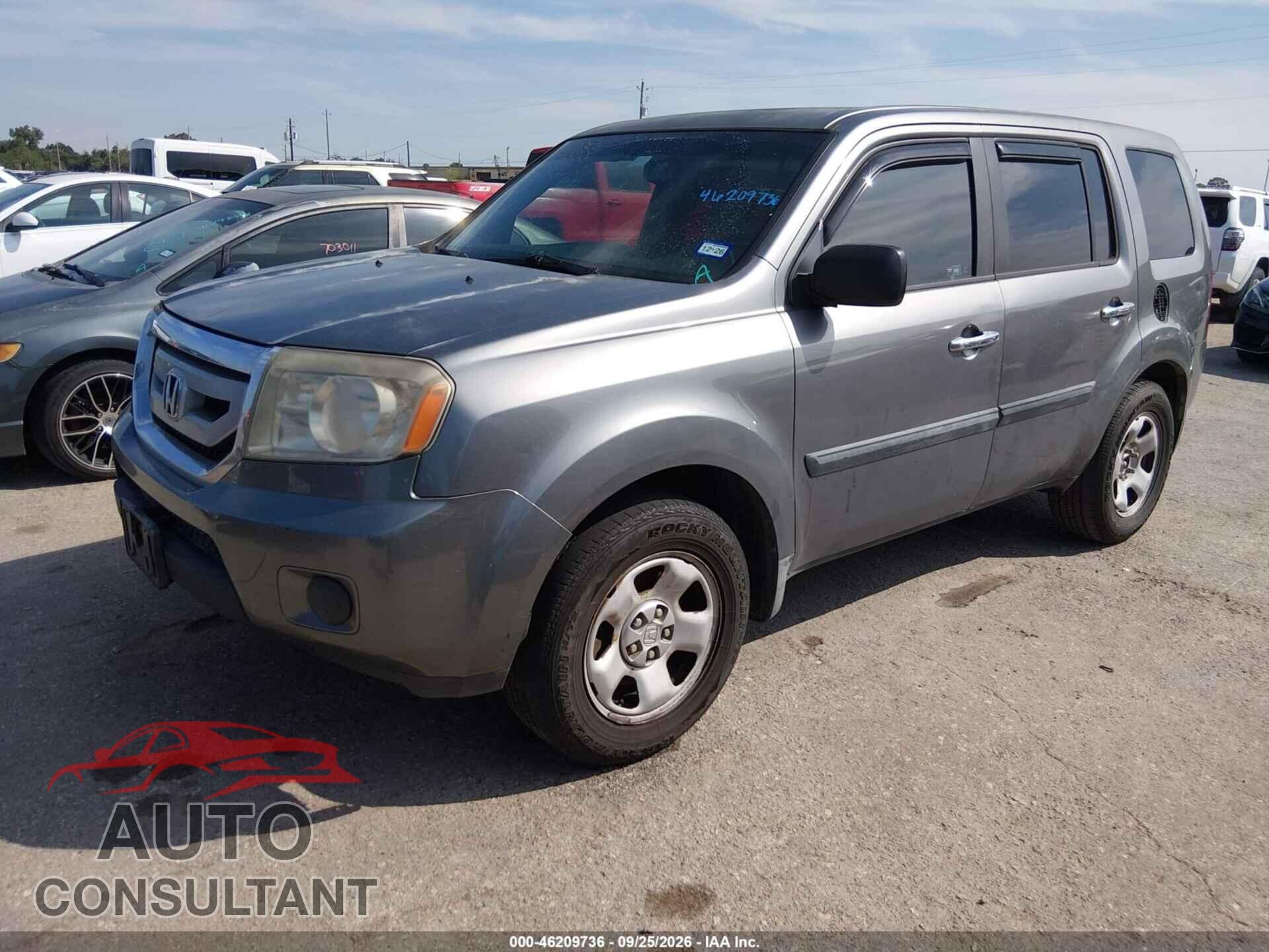 HONDA PILOT 2009 - 5FNYF38209B017419