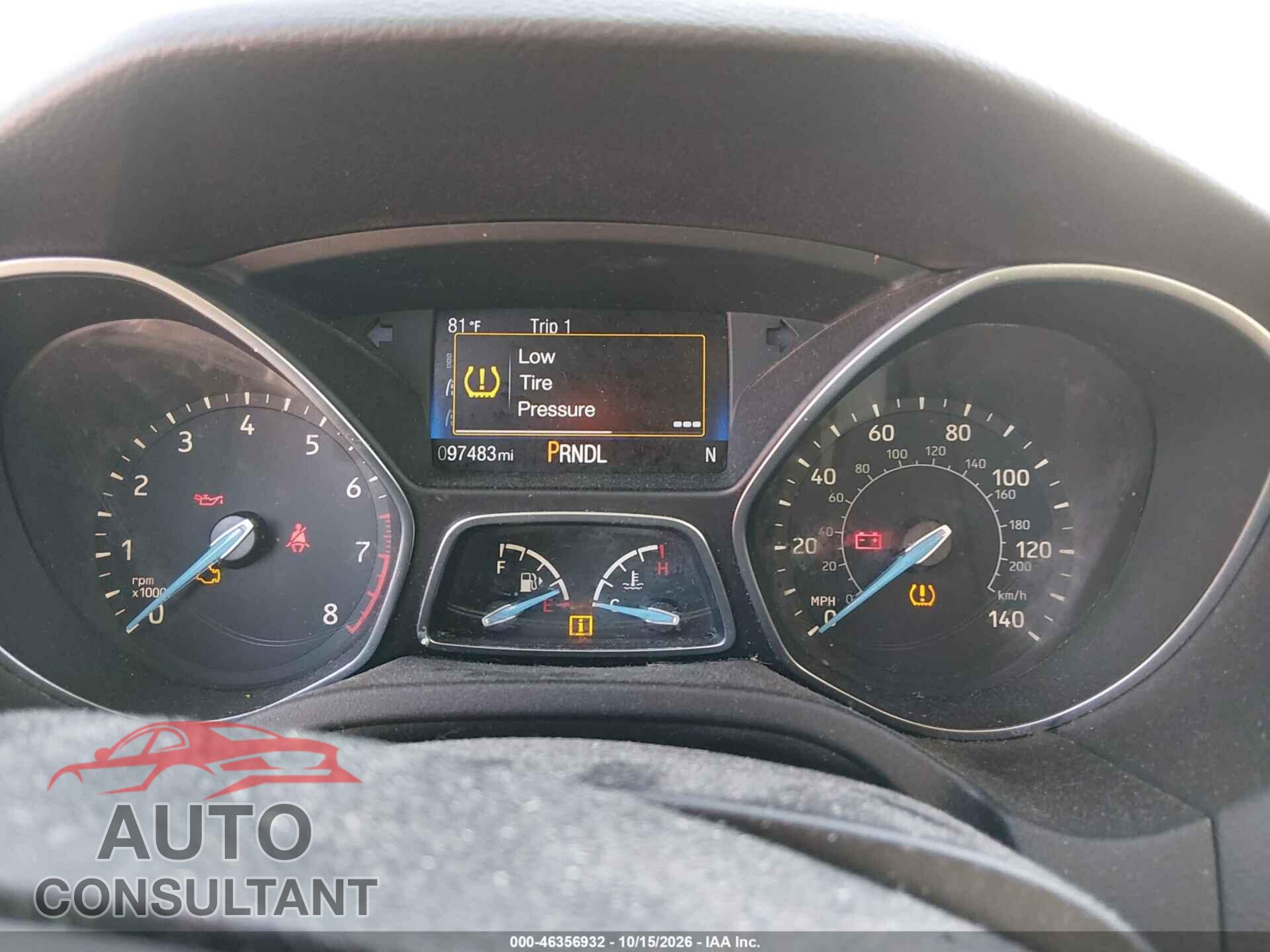 FORD FOCUS 2016 - 1FADP3F29GL266641