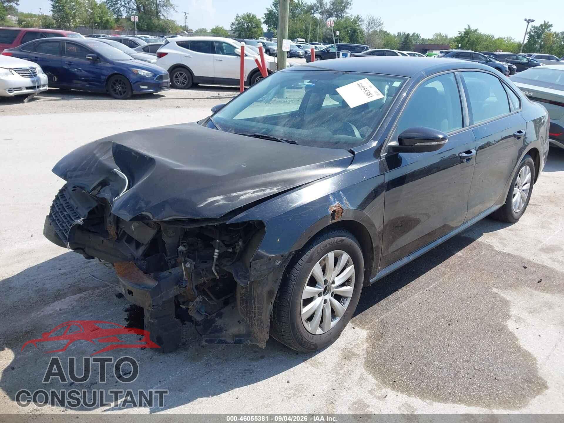 VOLKSWAGEN PASSAT 2012 - 1VWAP7A30CC053654