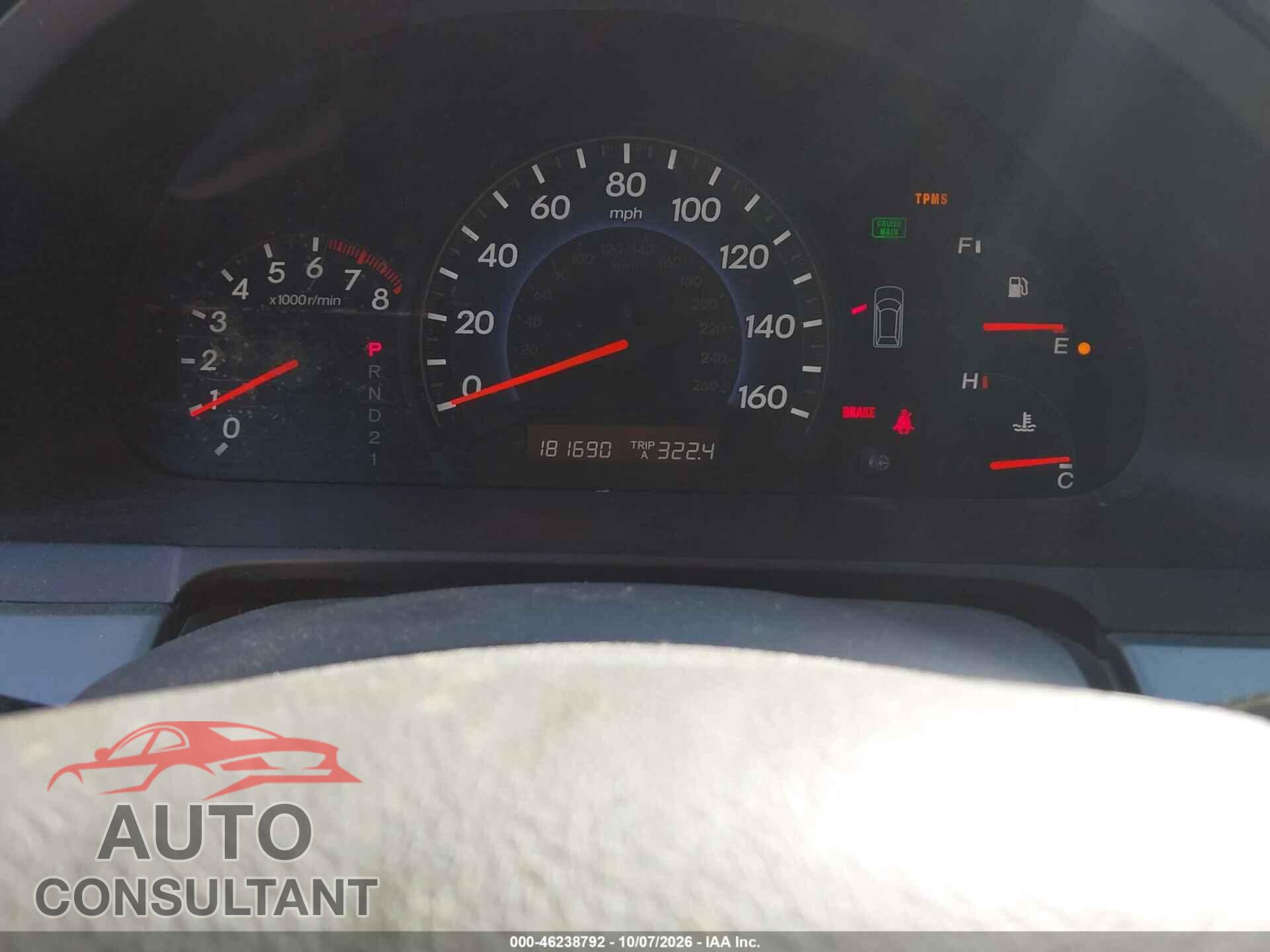 HONDA ODYSSEY 2010 - 5FNRL3H53AB028541