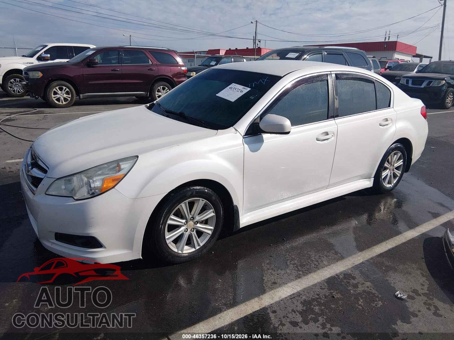 SUBARU LEGACY 2012 - 4S3BMBA68C3019197
