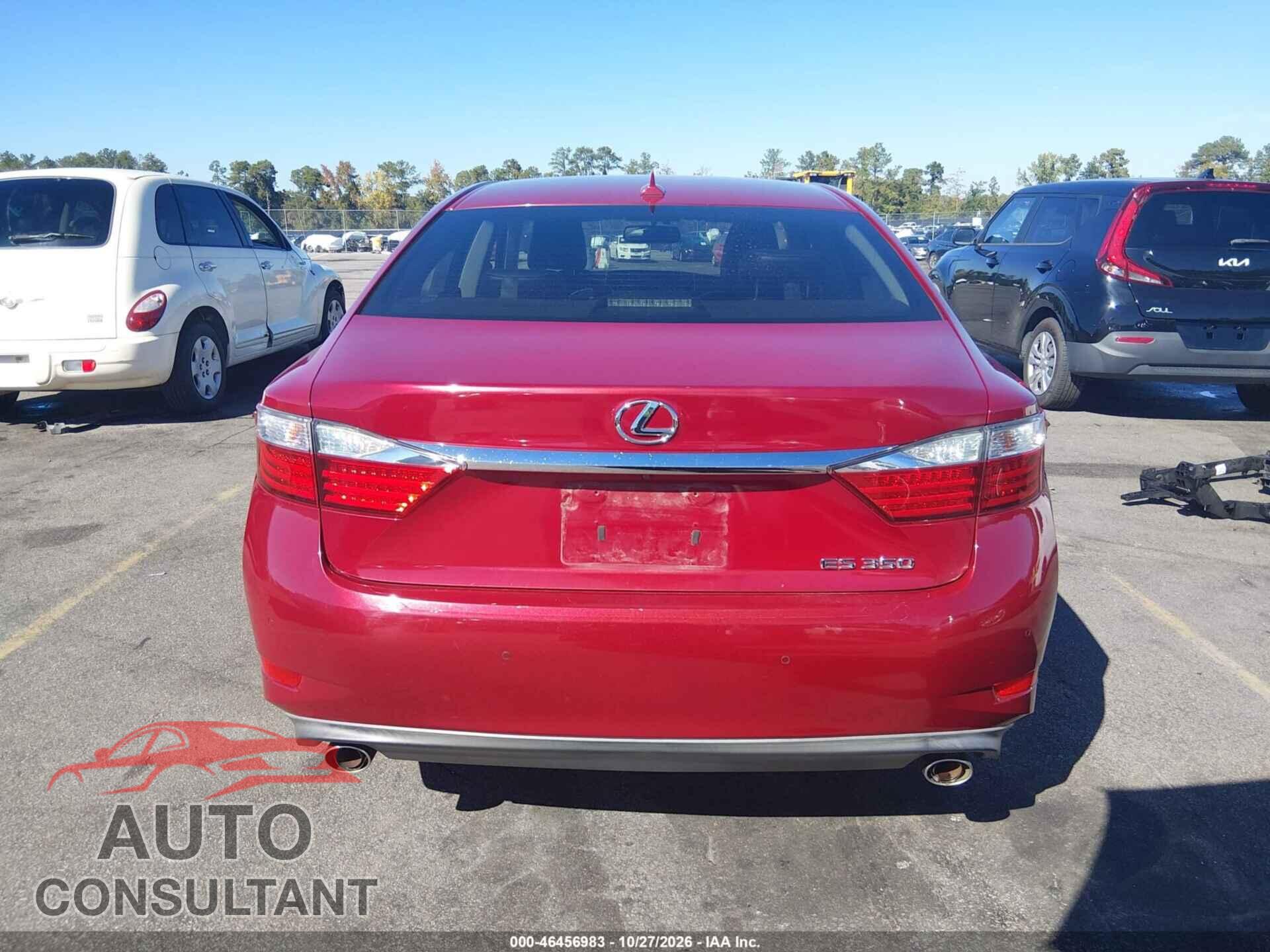 LEXUS ES 350 2013 - JTHBK1GG7D2033131