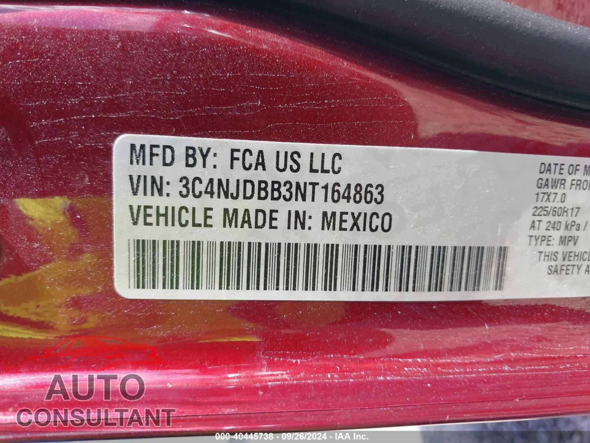 JEEP COMPASS 2022 - 3C4NJDBB3NT164863