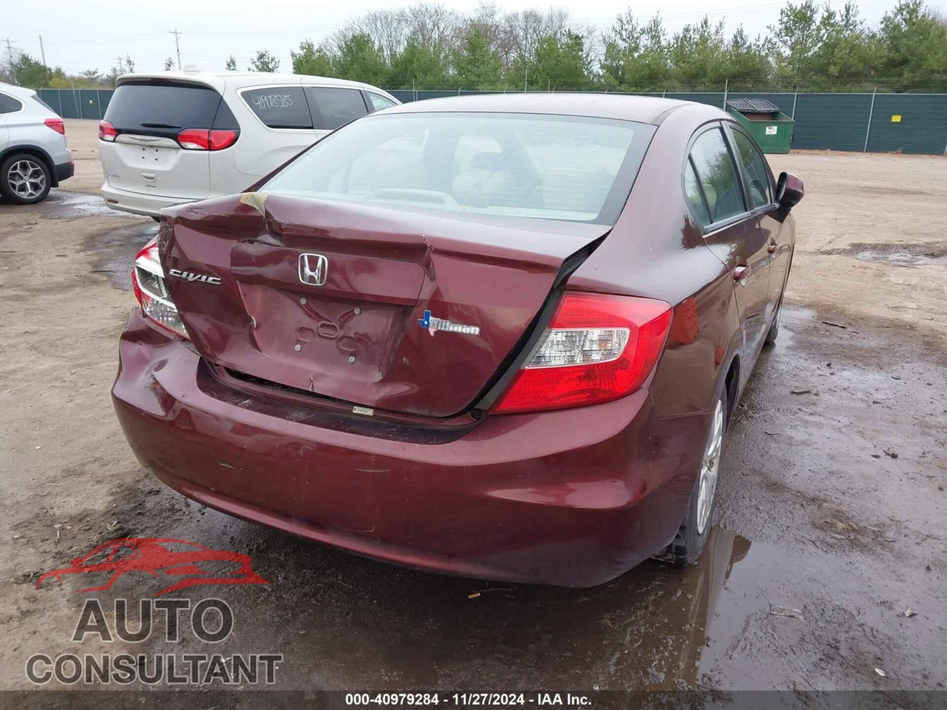 HONDA CIVIC 2012 - 19XFB2F56CE049363