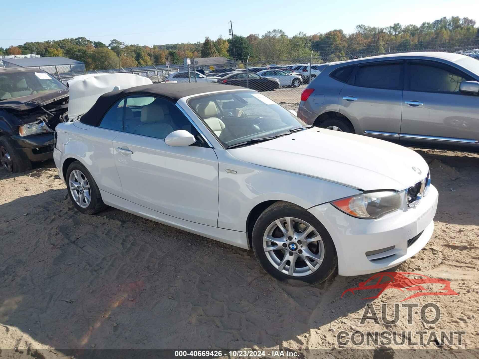 BMW 128I 2009 - WBAUL73559VJ75706
