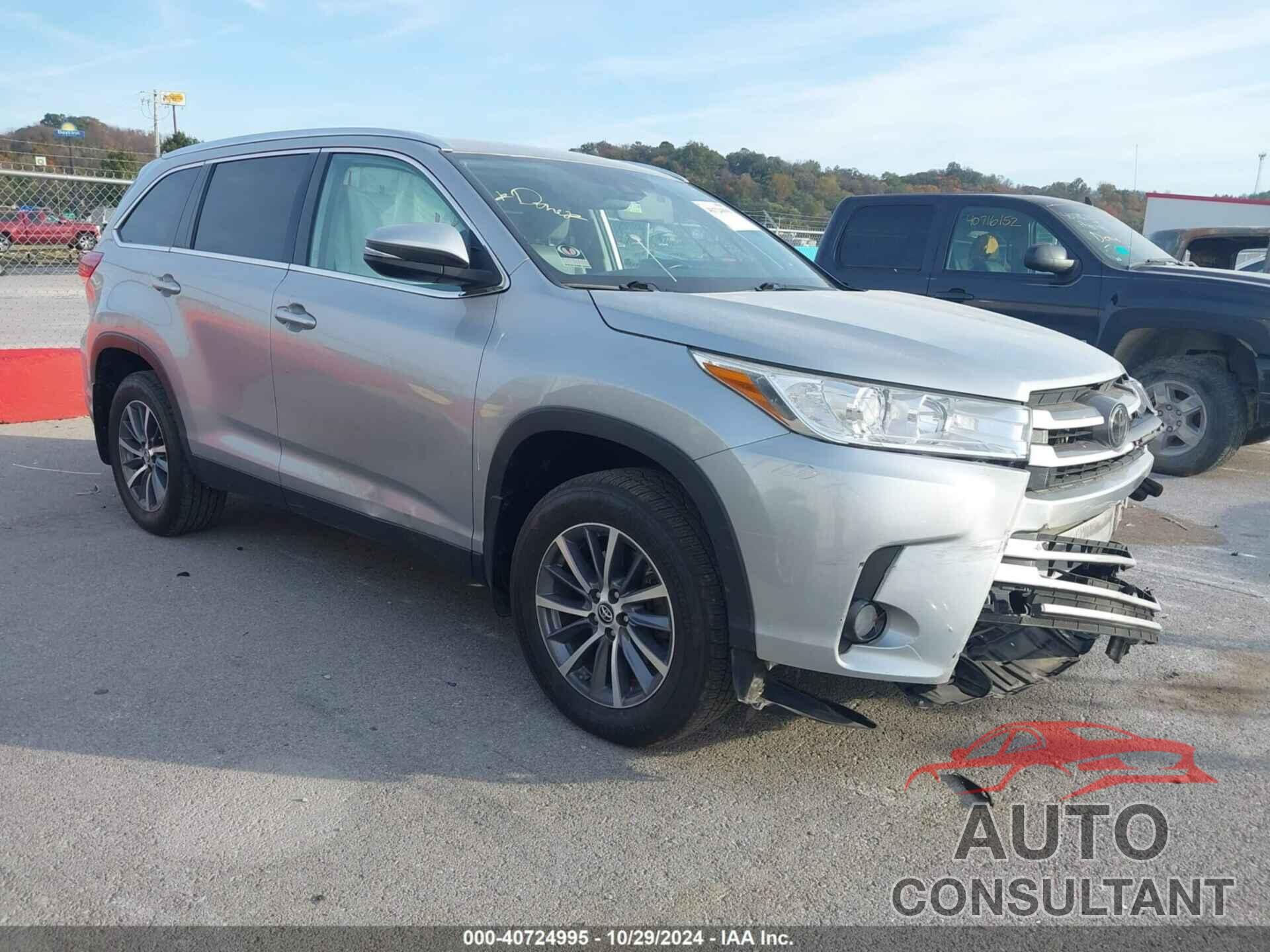 TOYOTA HIGHLANDER 2019 - 5TDJZRFH9KS569635