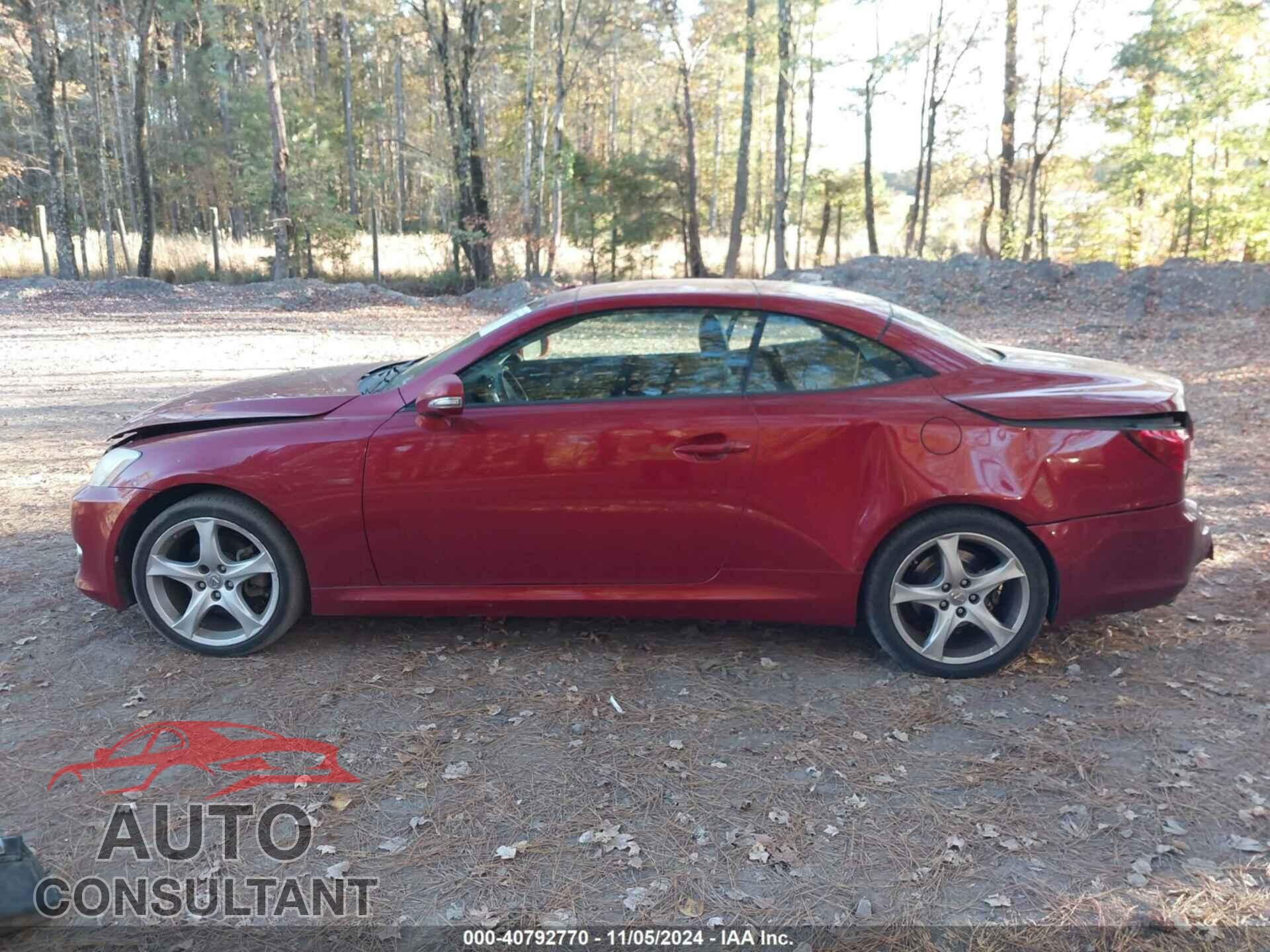 LEXUS IS 250C 2010 - JTHFF2C2XA2501810