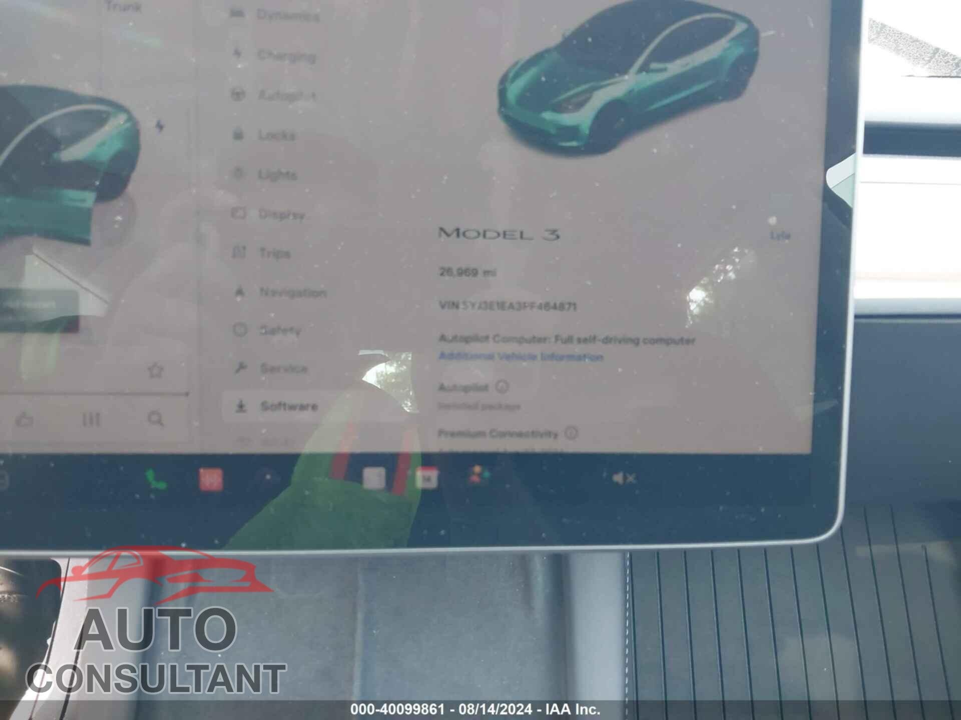 TESLA MODEL 3 2023 - 5YJ3E1EA3PF464871