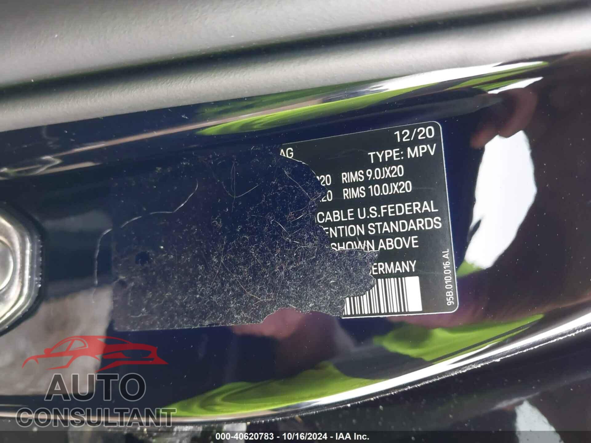 PORSCHE MACAN 2021 - WP1AB2A59MLB34089