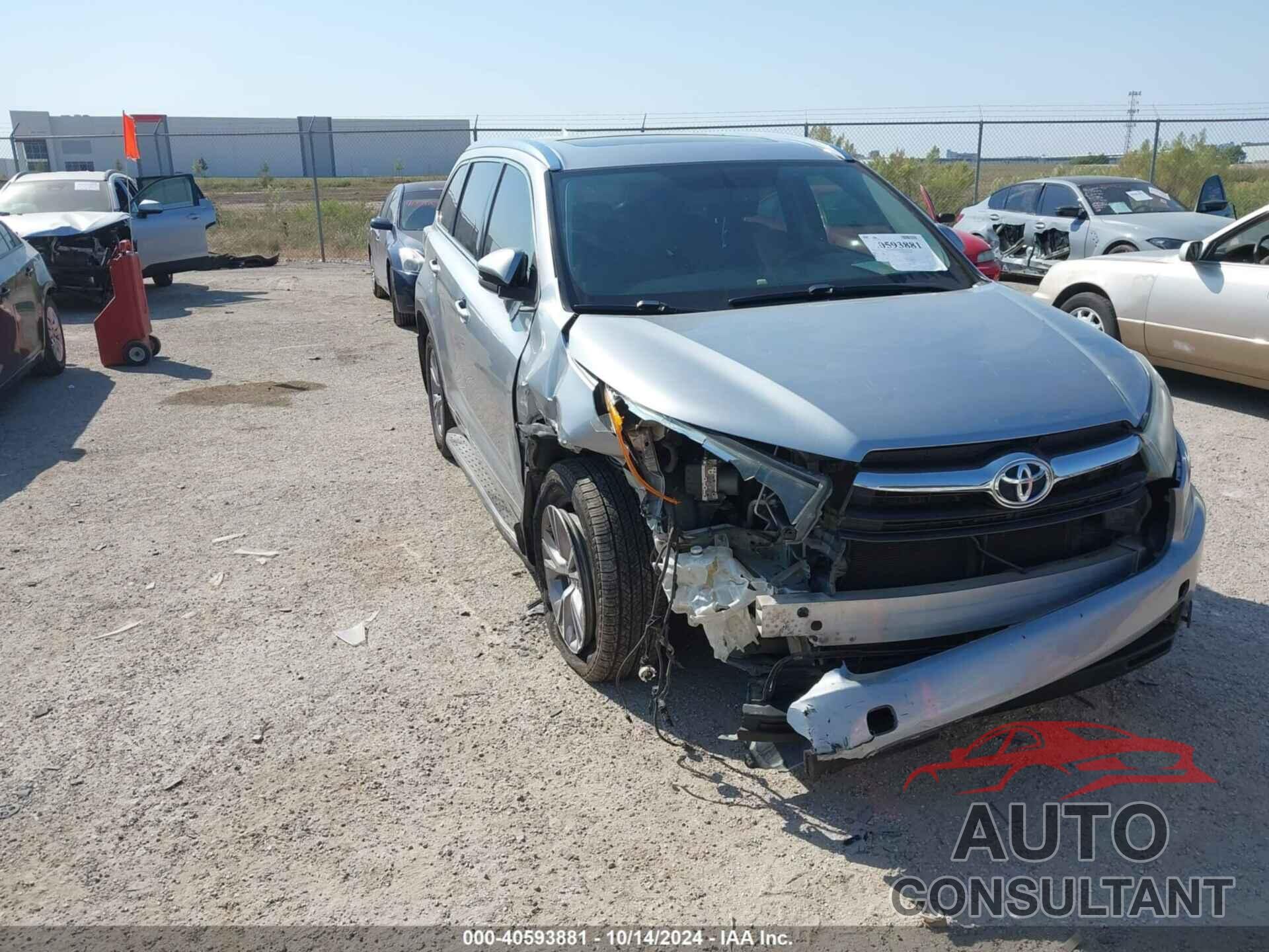TOYOTA HIGHLANDER 2015 - 5TDKKRFH2FS112258