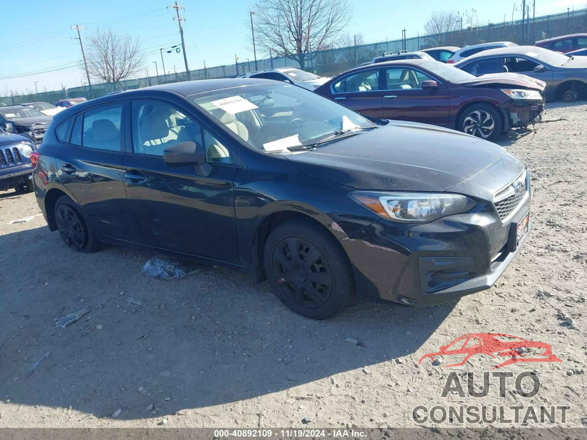 SUBARU IMPREZA 2019 - 4S3GTAB62K3700827