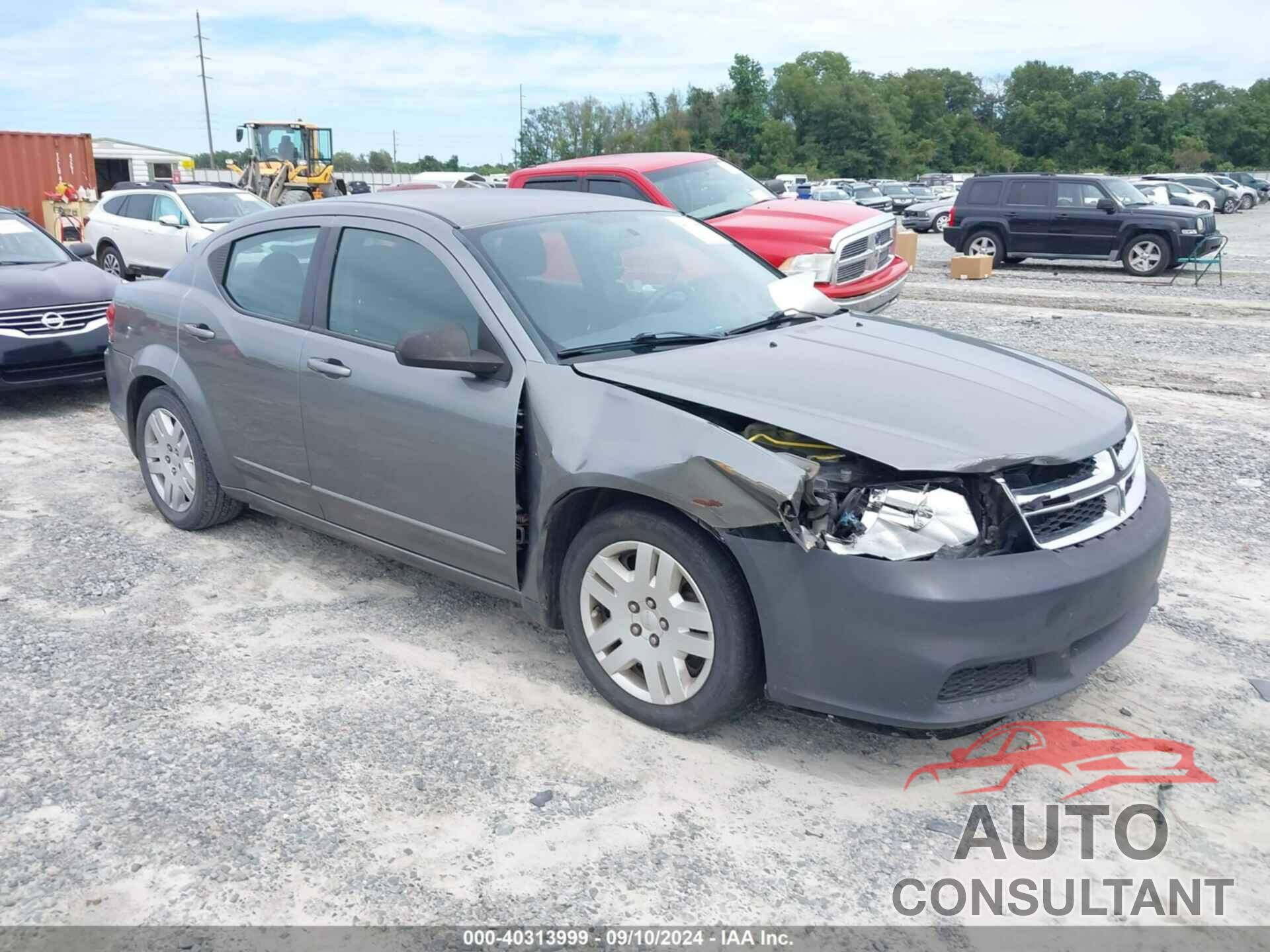 DODGE AVENGER 2012 - 1C3CDZAB8CN285550