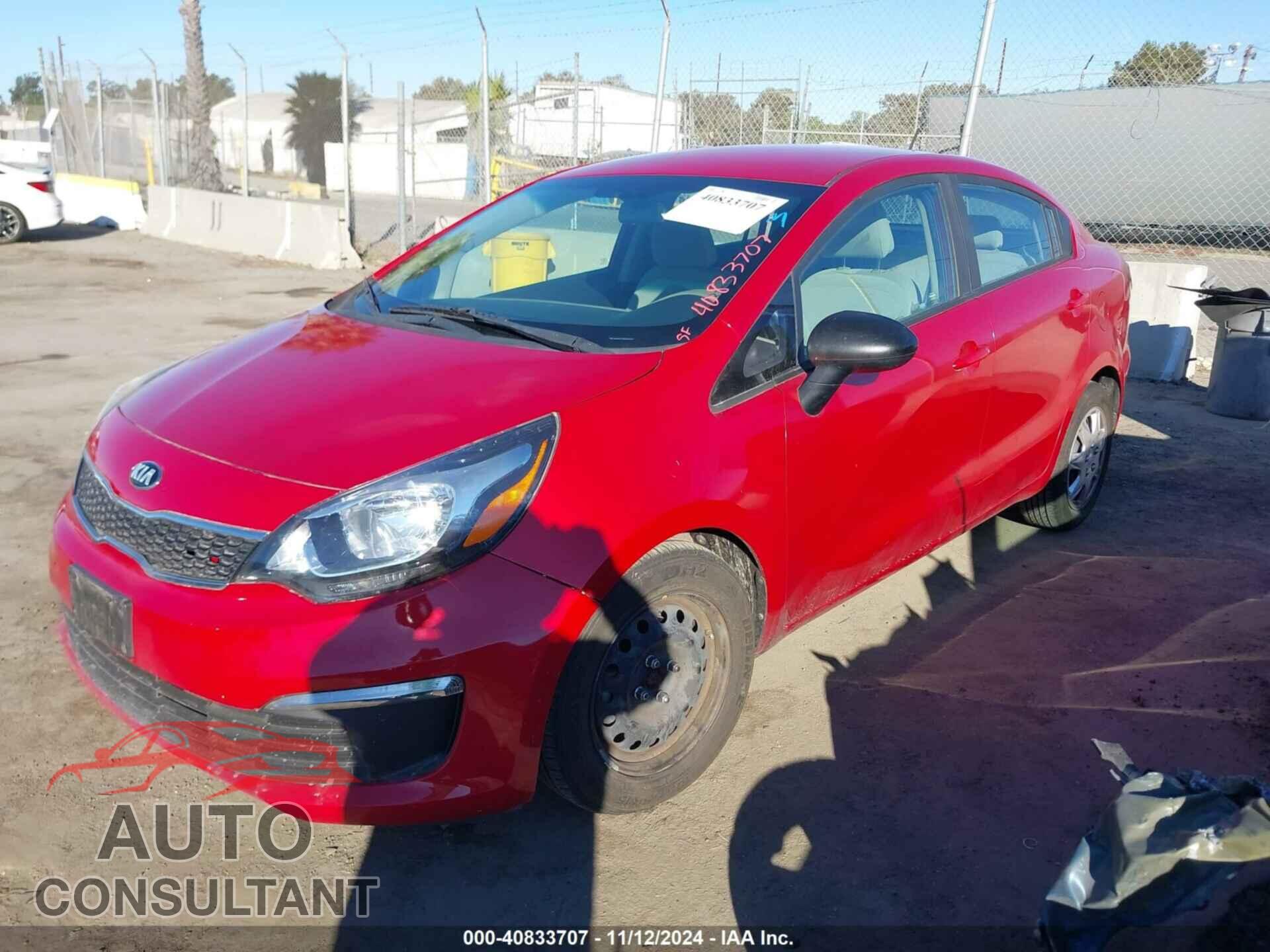 KIA RIO 2017 - KNADN4A3XH6040420