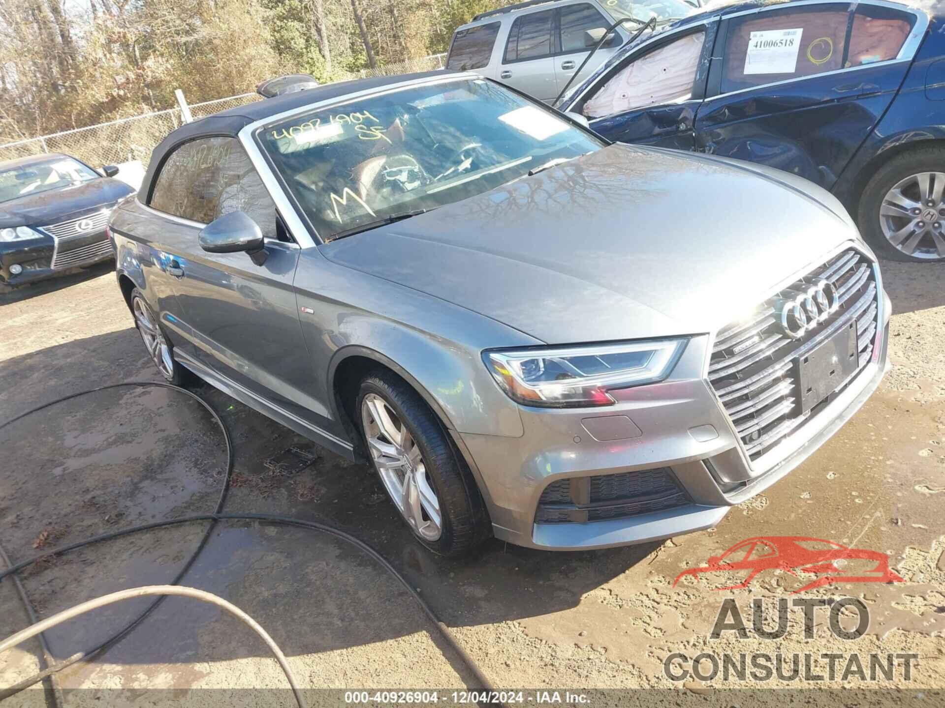 AUDI A3 CABRIOLET 2018 - WAUY8LFF4J1024142