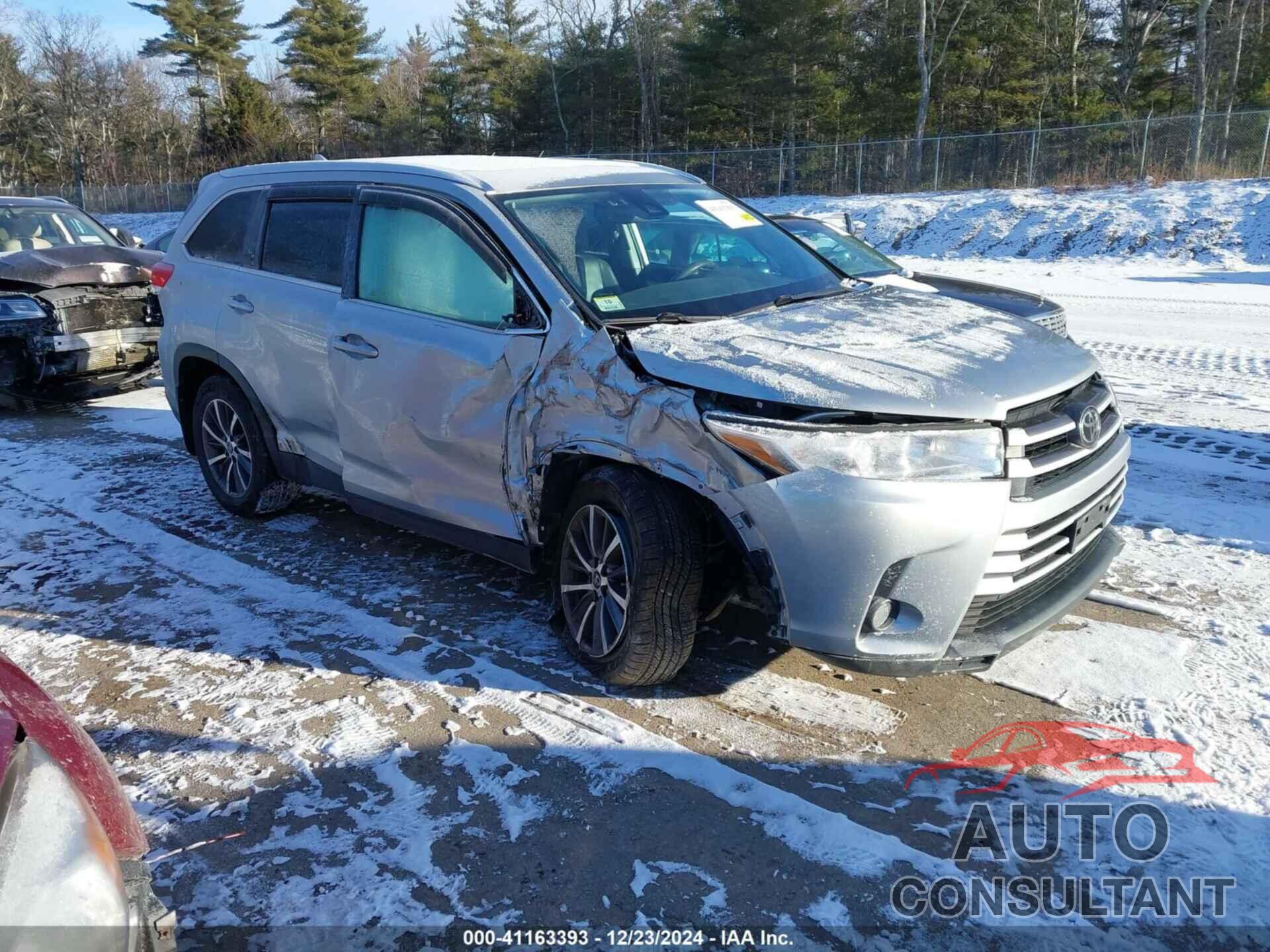 TOYOTA HIGHLANDER 2019 - 5TDJZRFHXKS602092