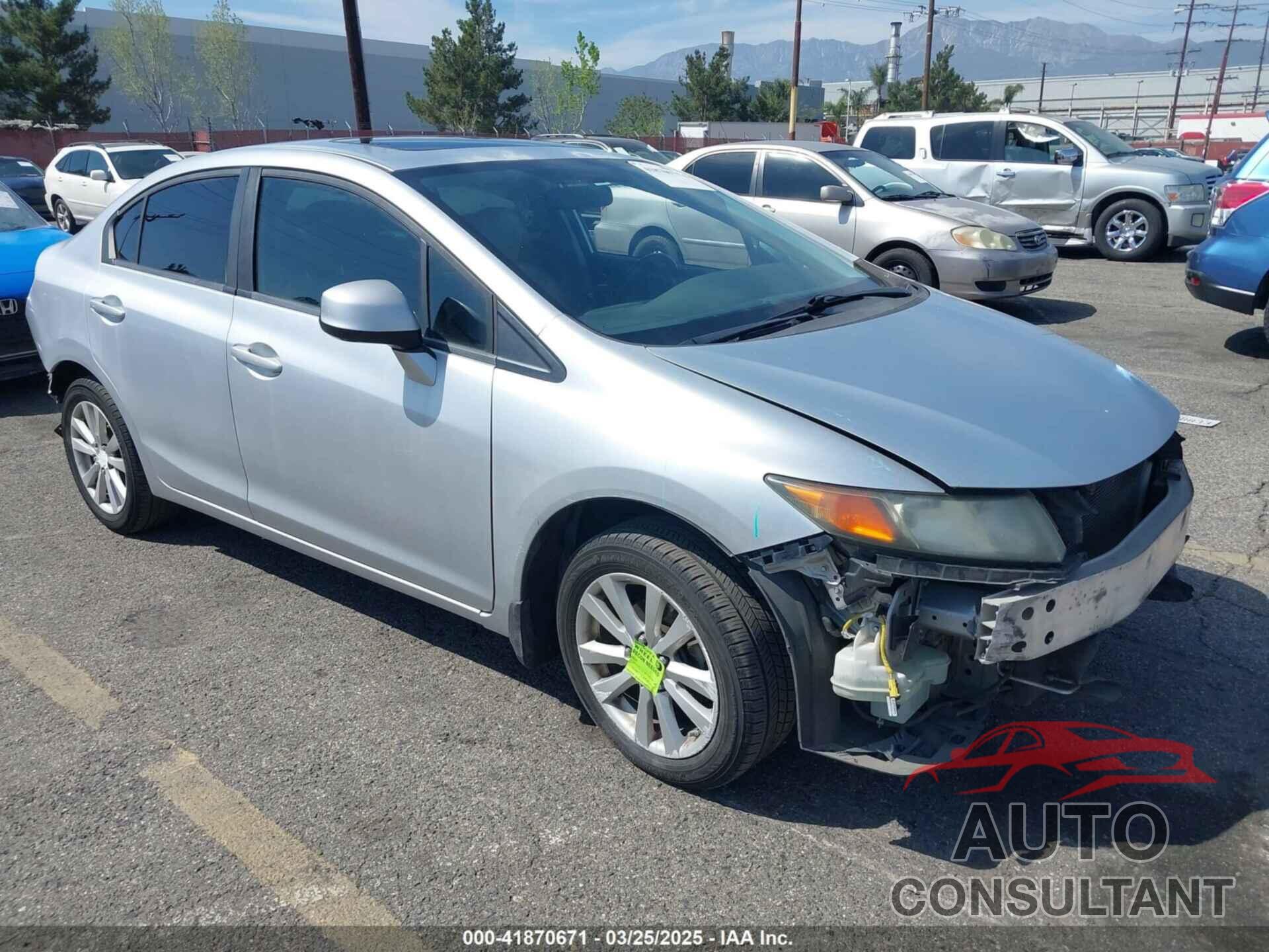 HONDA CIVIC 2012 - 2HGFB2F96CH530187