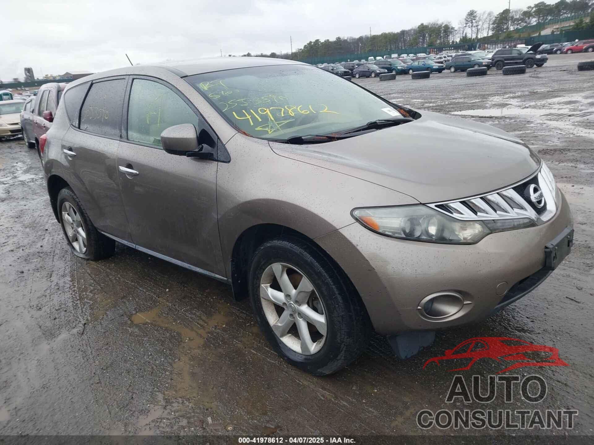 NISSAN MURANO 2010 - JN8AZ1MW0AW102383