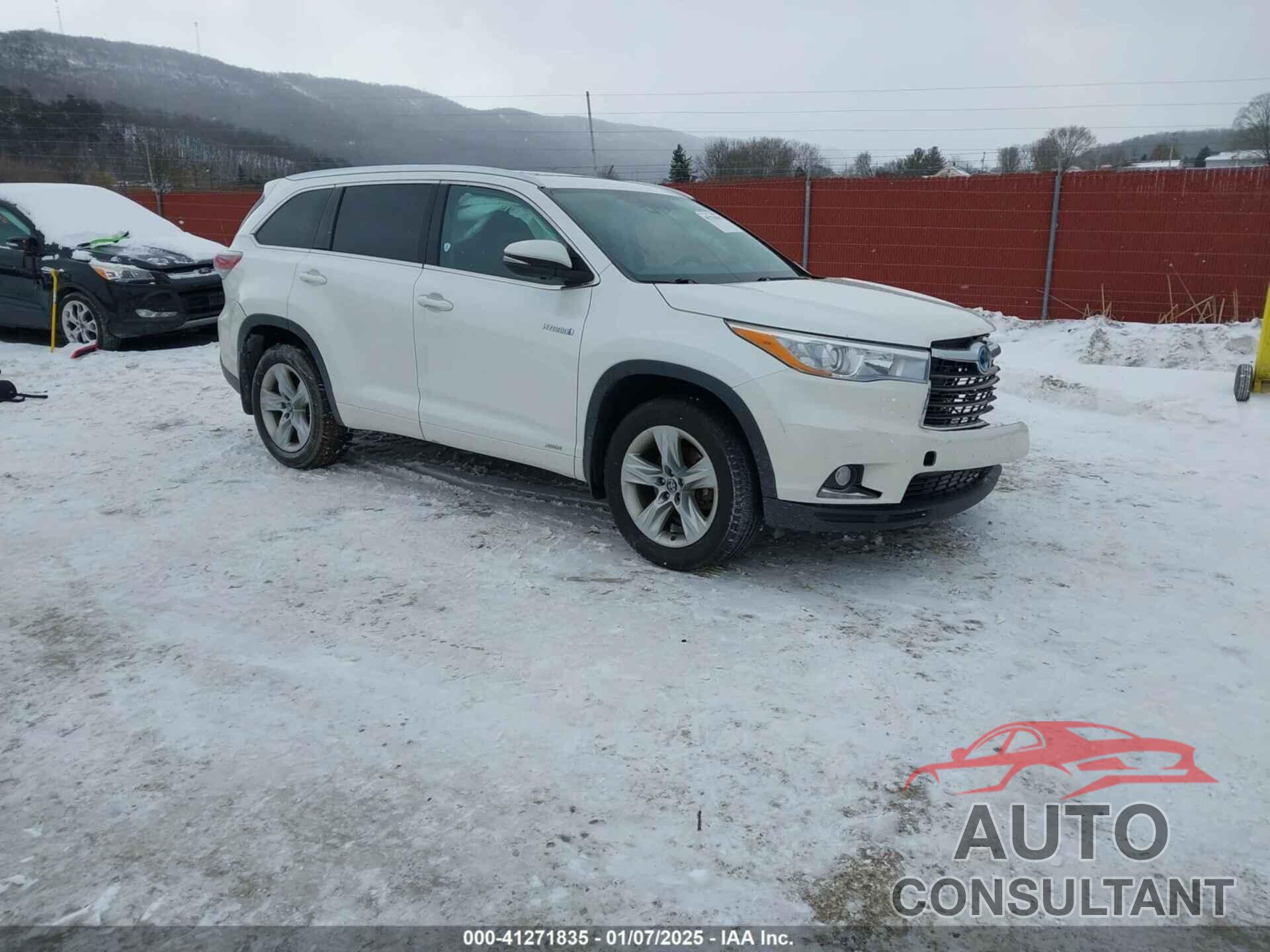 TOYOTA HIGHLANDER HYBRID 2016 - 5TDDCRFH1GS019173