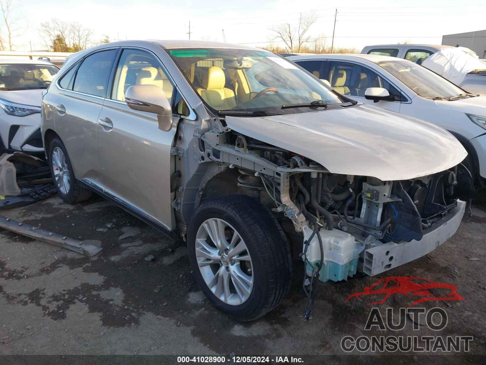 LEXUS RX 450H 2012 - JTJZB1BA8C2406790
