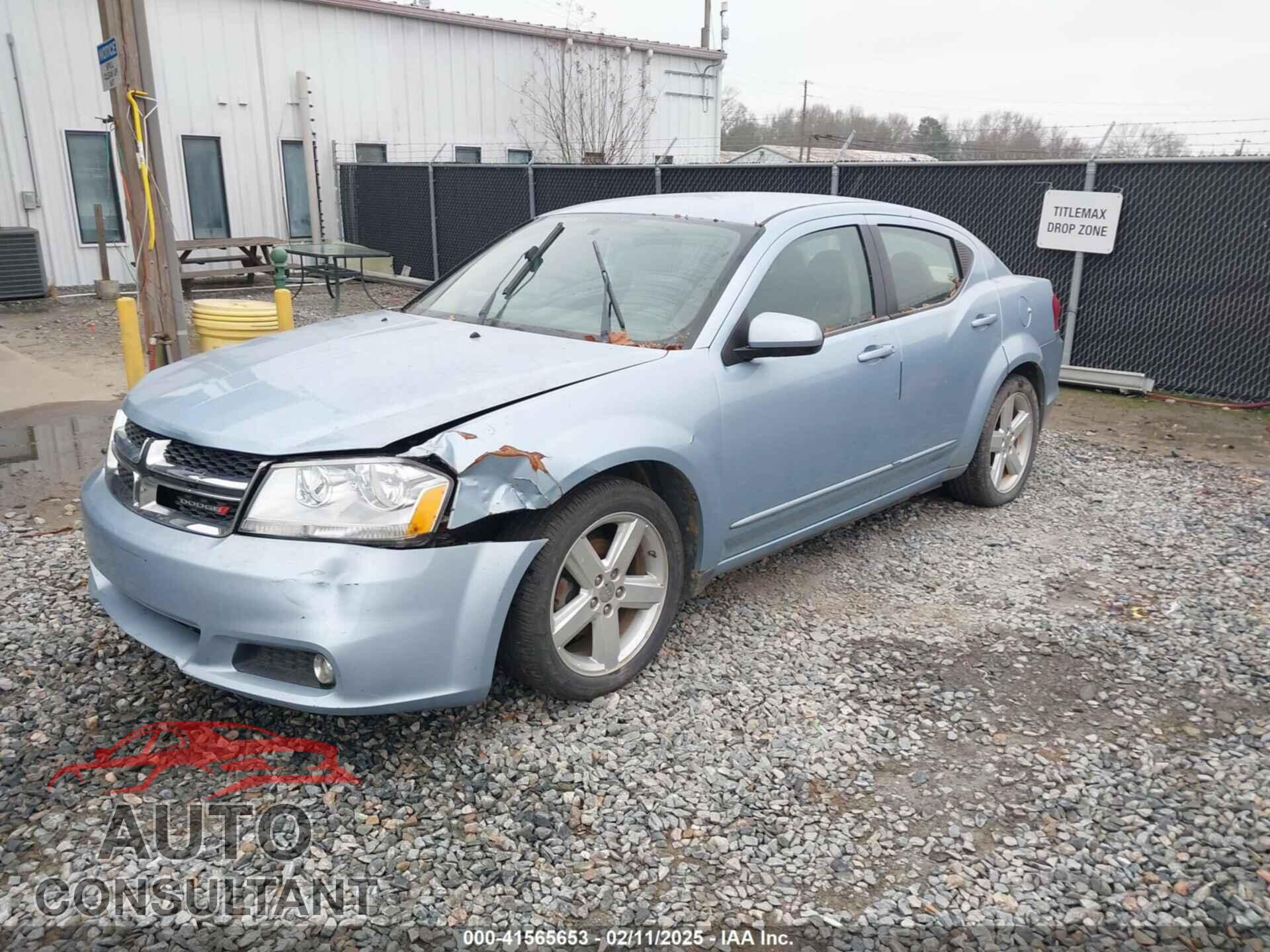 DODGE AVENGER 2013 - 1C3CDZCB9DN608678