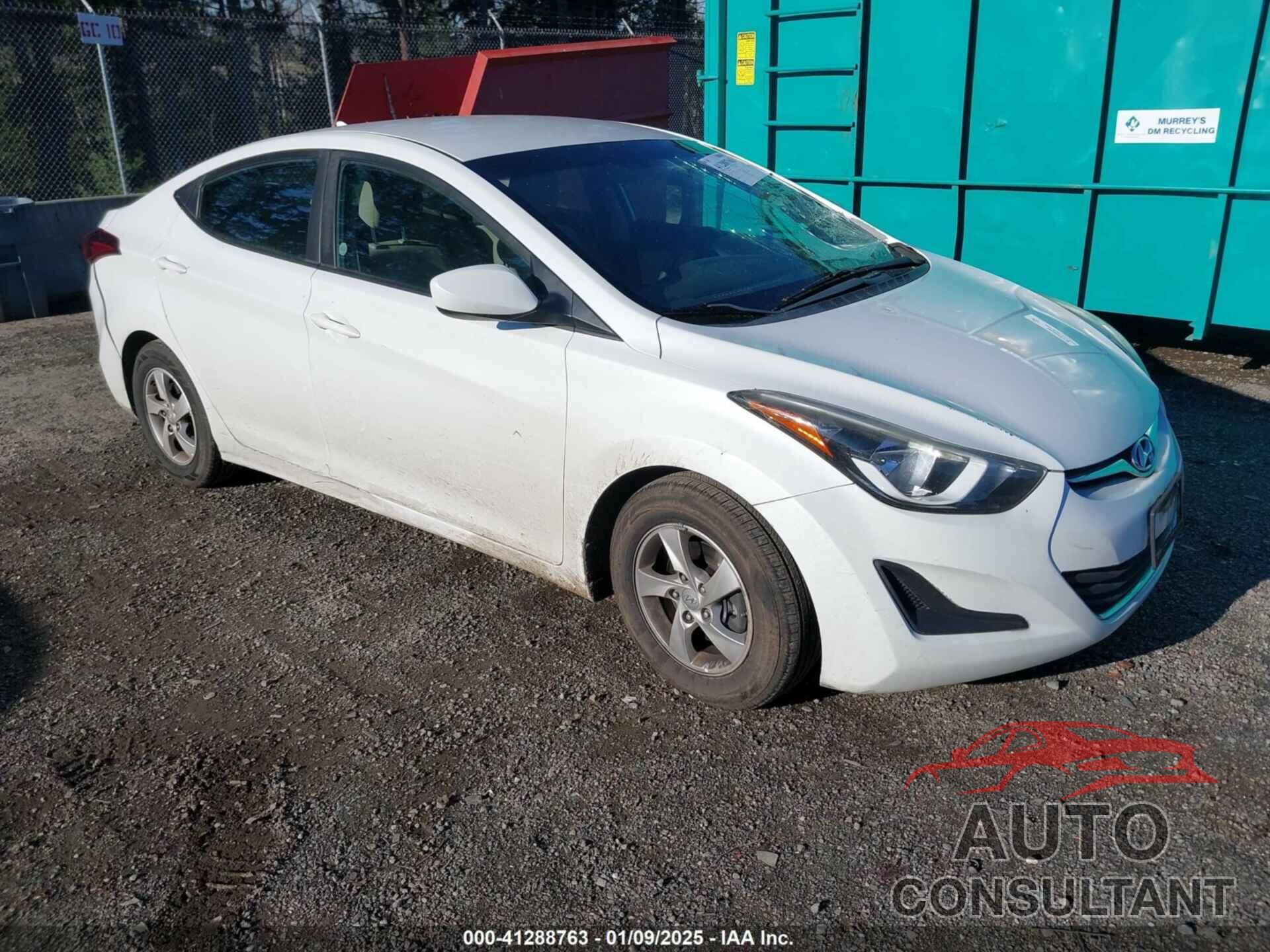 HYUNDAI ELANTRA 2015 - 5NPDH4AE4FH558666