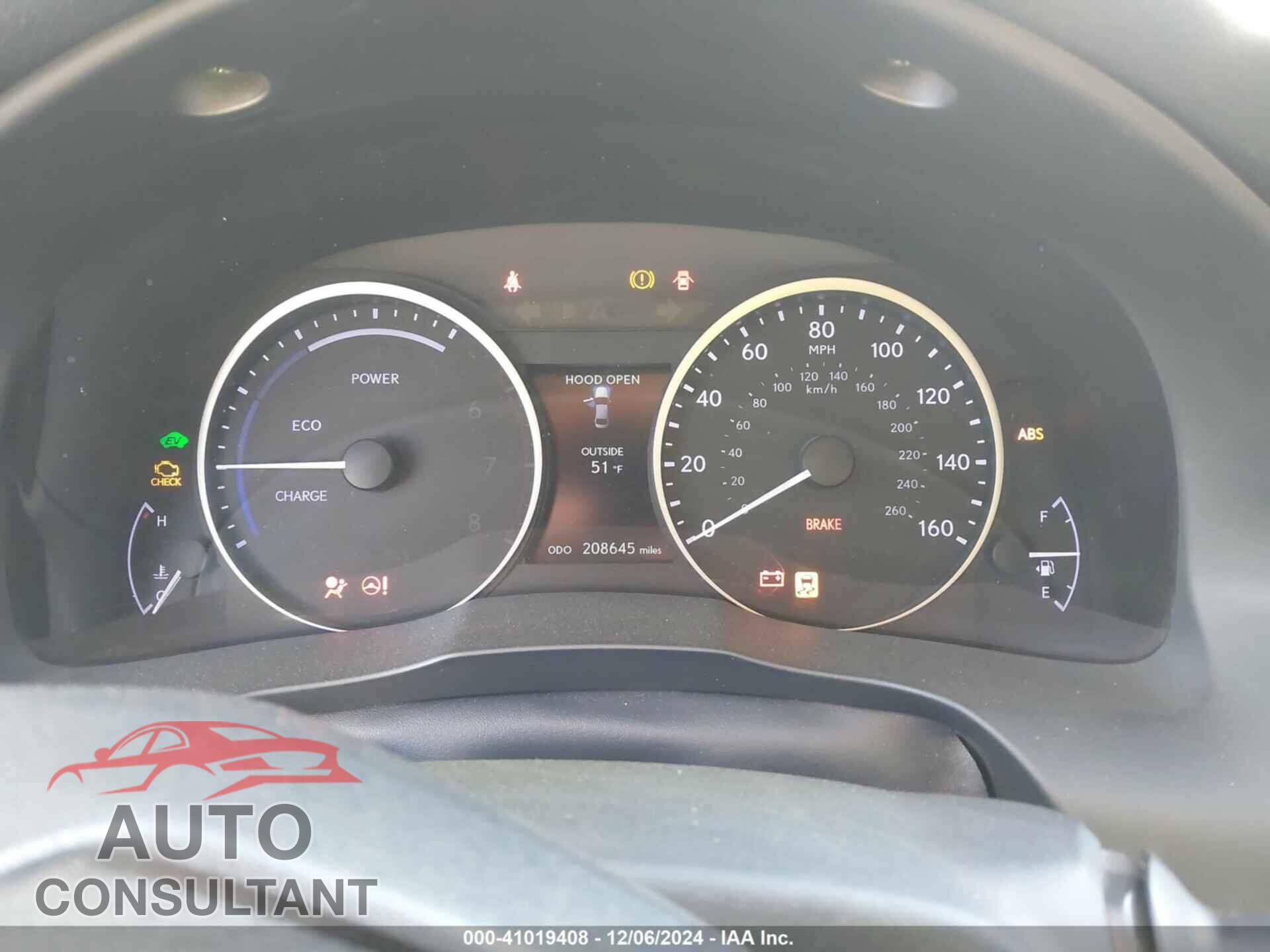 LEXUS ES 300H 2015 - JTHBW1GG6F2088659