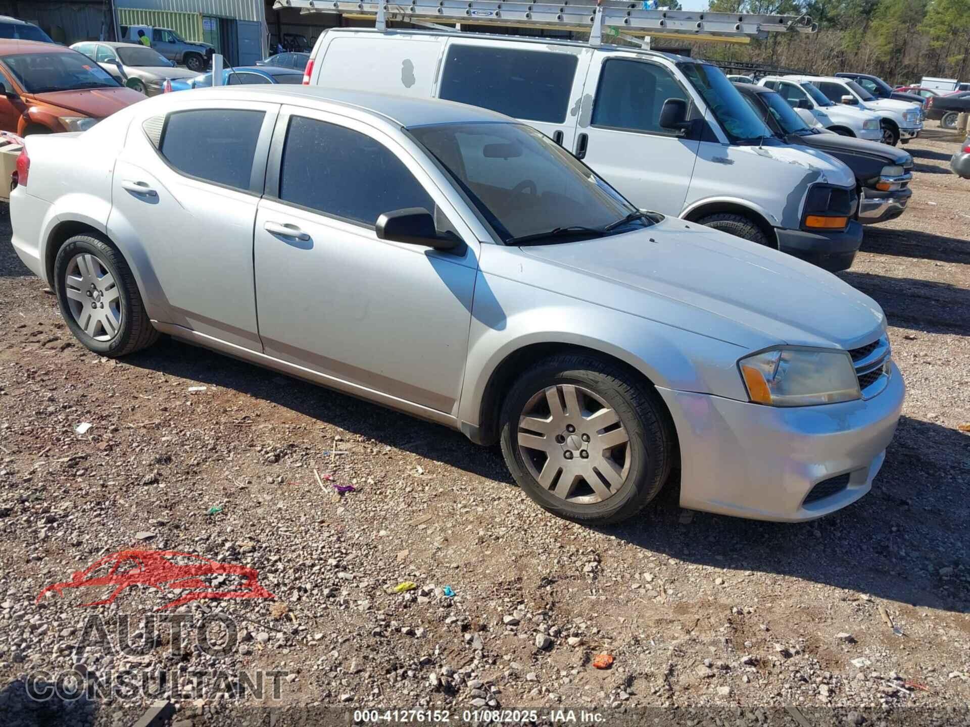 DODGE AVENGER 2012 - 1C3CDZAB1CN132802