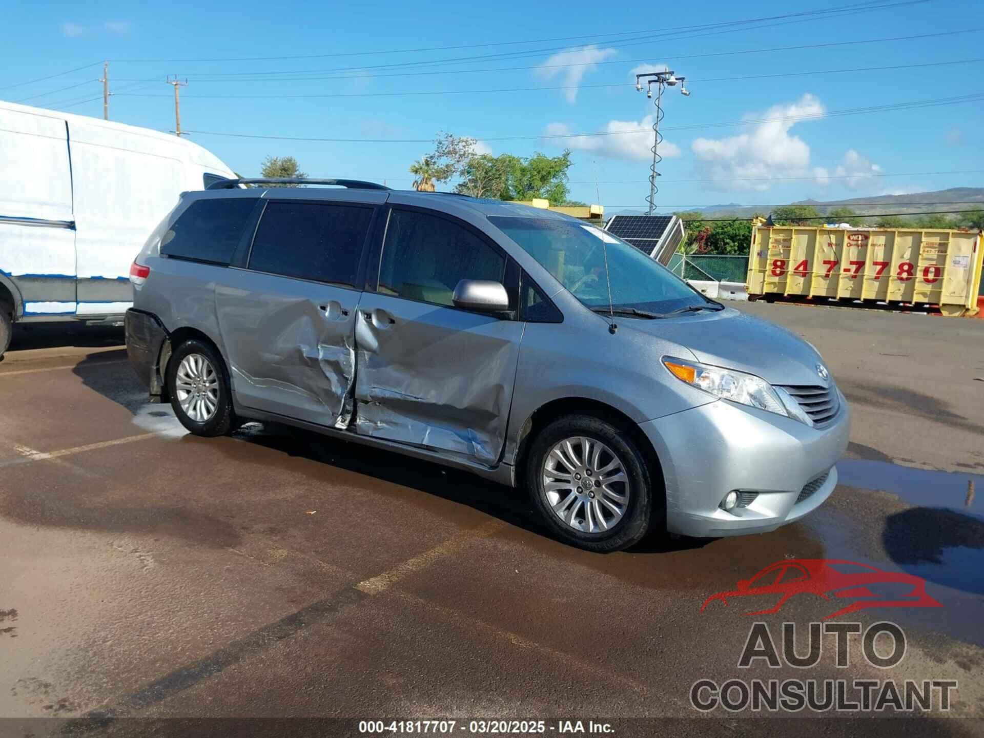 TOYOTA SIENNA 2012 - 5TDYK3DCXCS205989