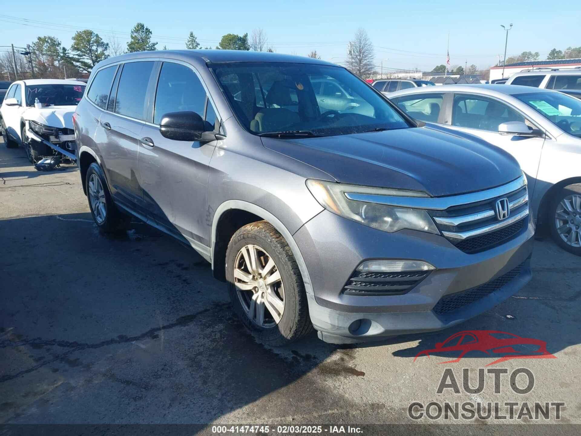 HONDA PILOT 2016 - 5FNYF5H16GB015058