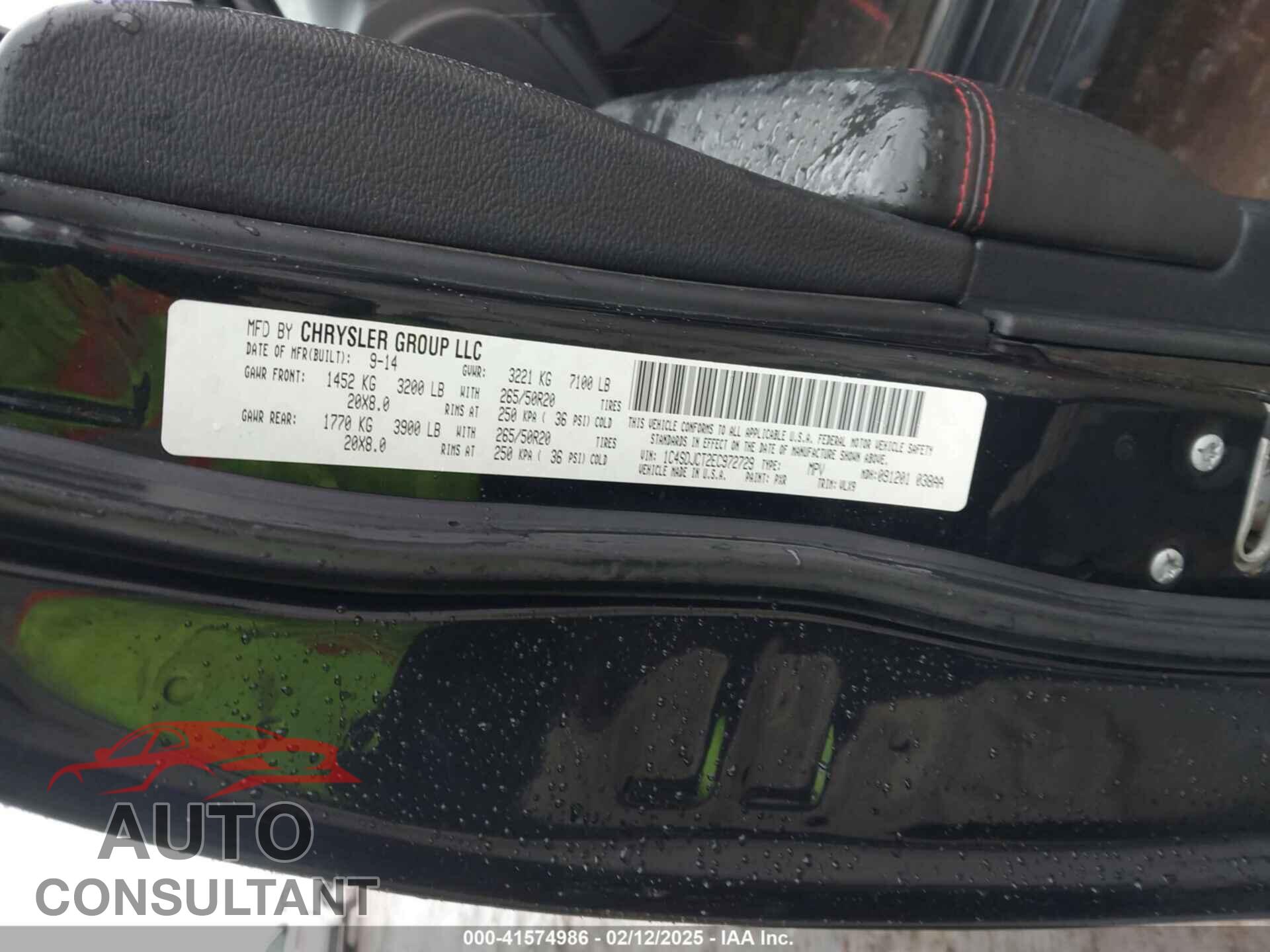DODGE DURANGO 2014 - 1C4SDJCT2EC972729