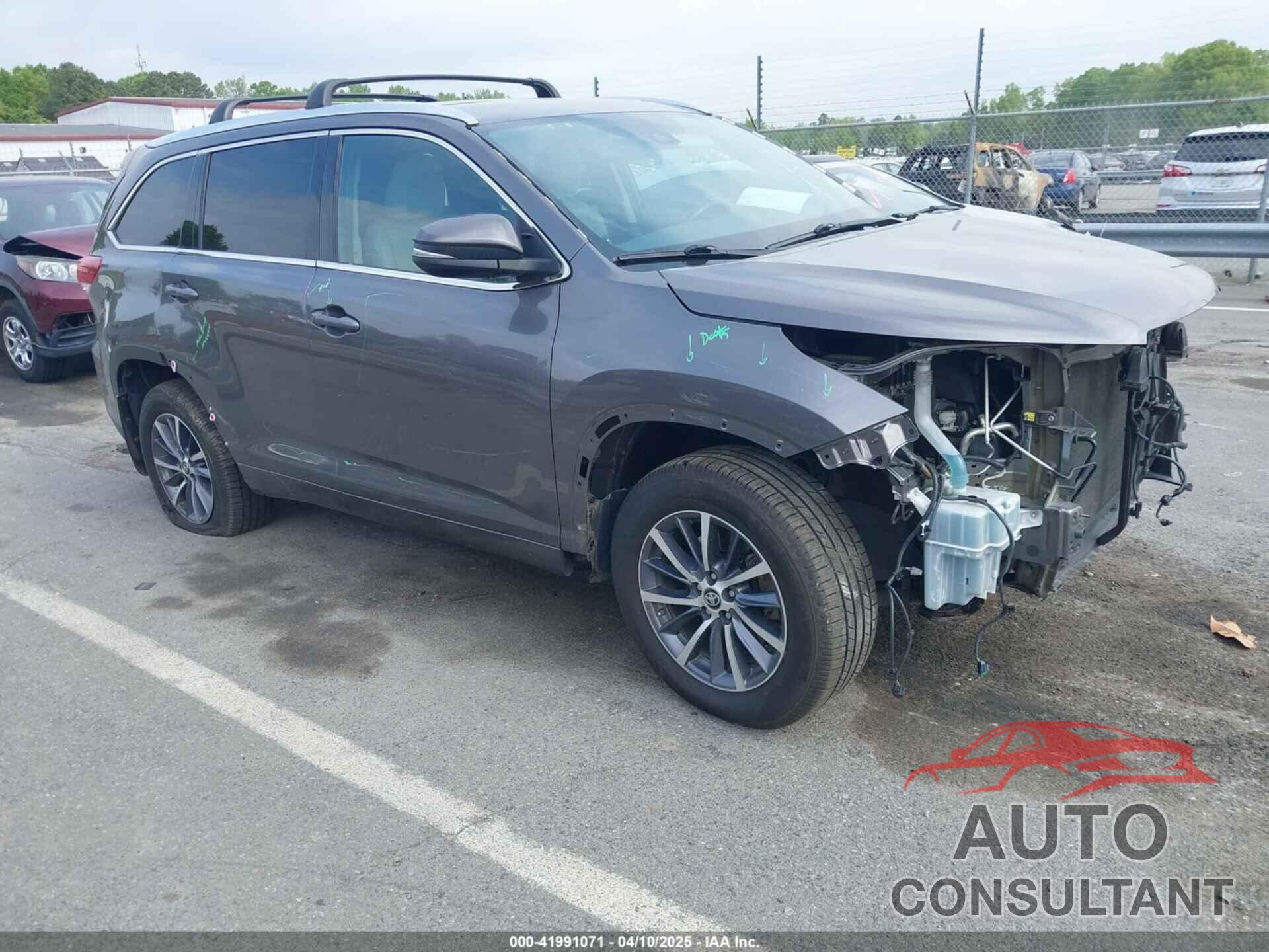 TOYOTA HIGHLANDER 2017 - 5TDJZRFH4HS522246