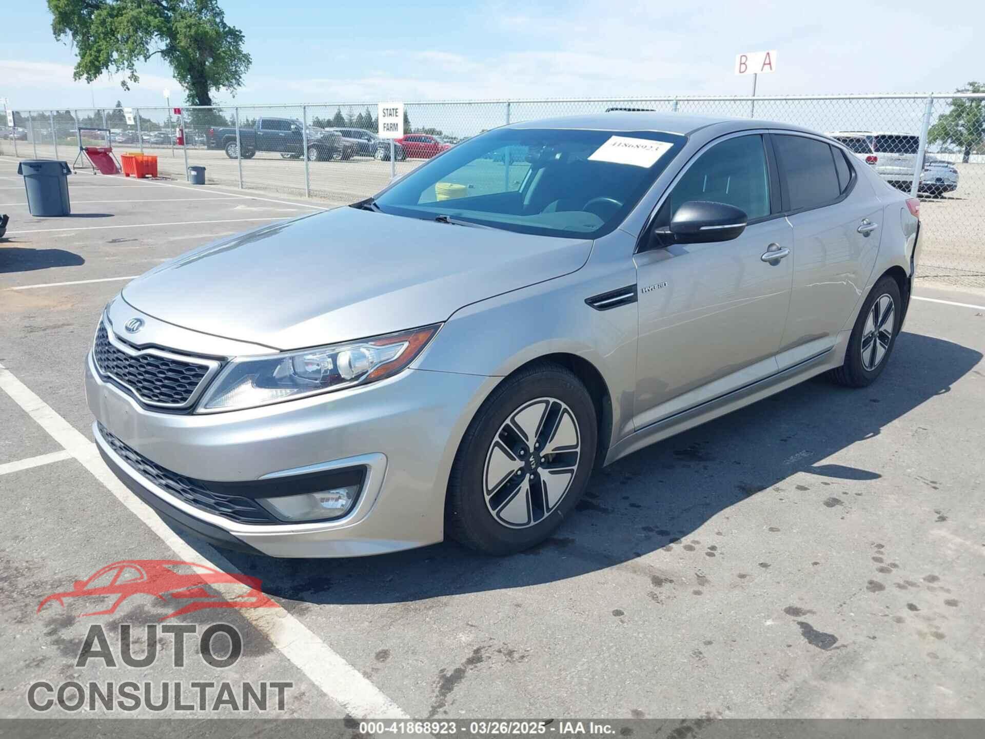KIA OPTIMA HYBRID 2013 - KNAGM4AD9D5049649